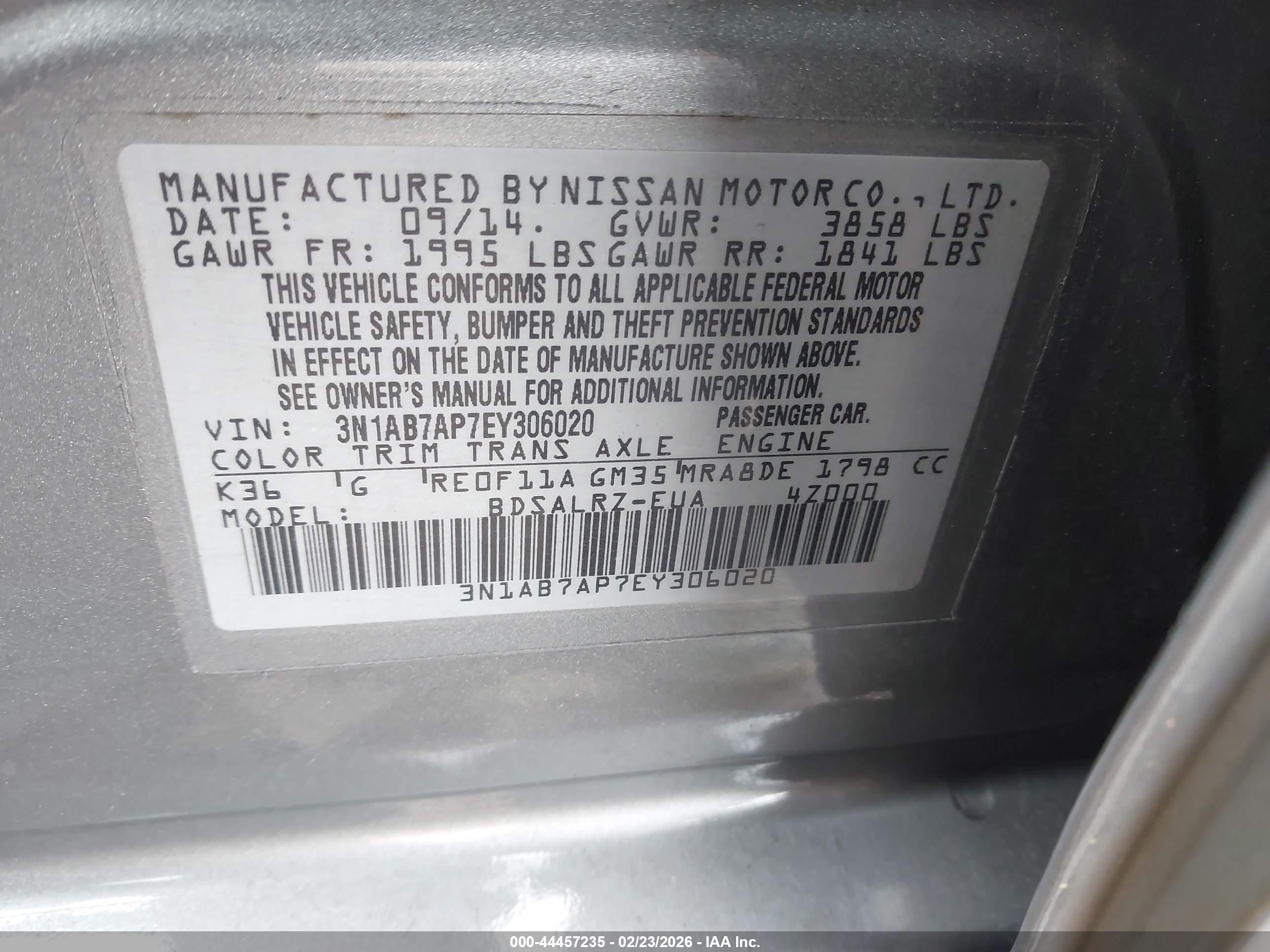 NISSAN SENTRA image 9