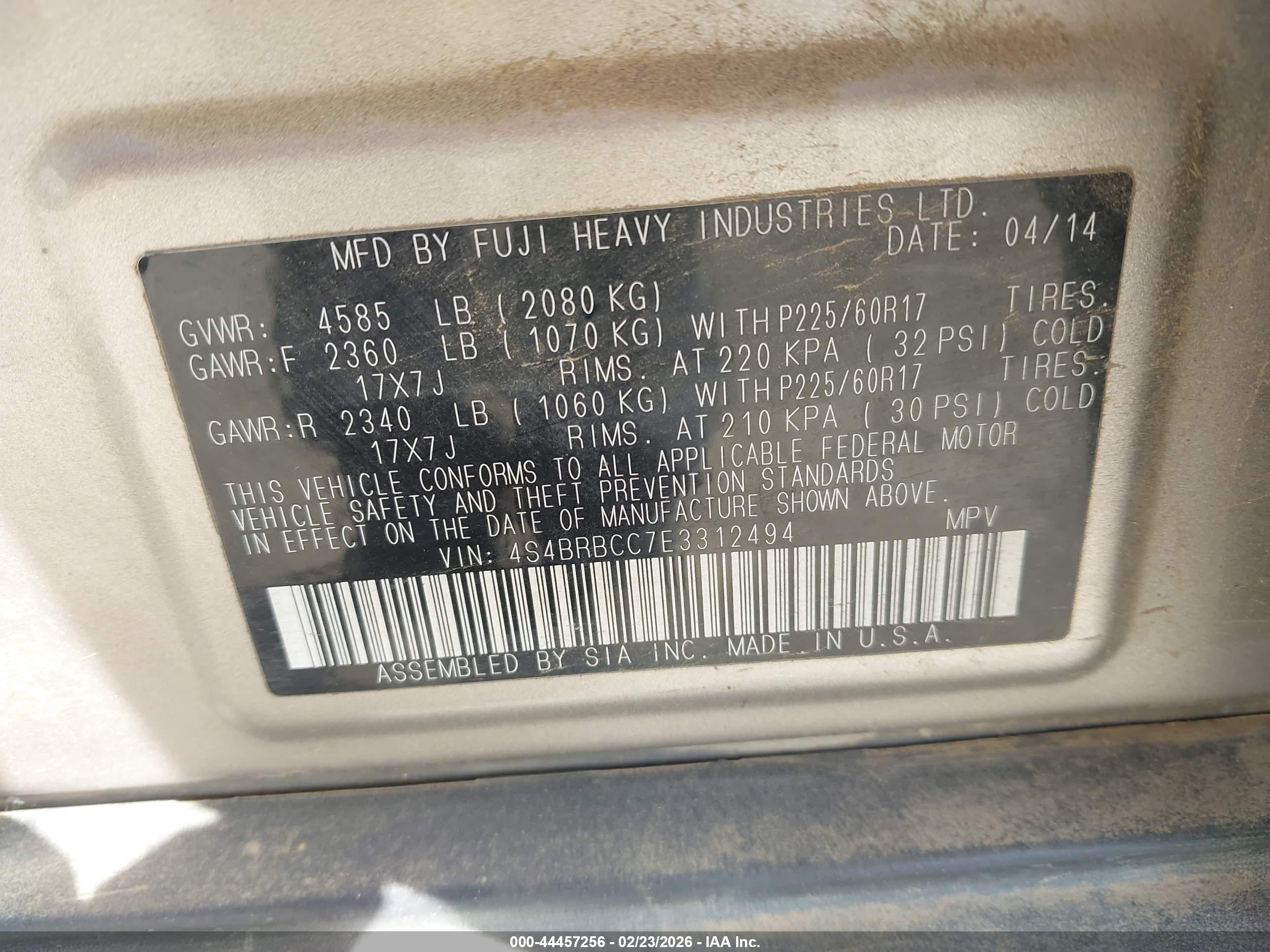 SUBARU OUTBACK image 9
