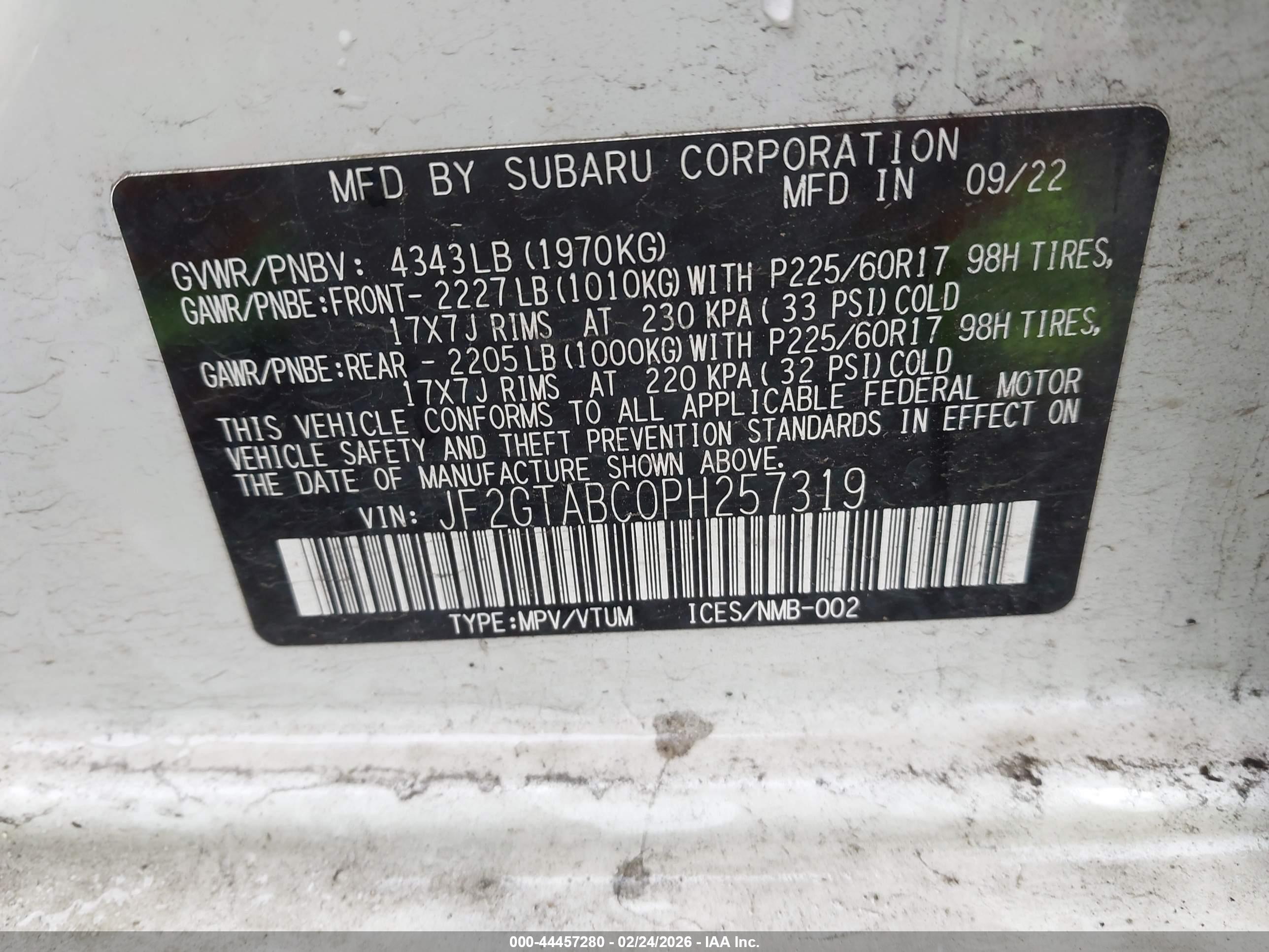 SUBARU CROSSTREK image 9