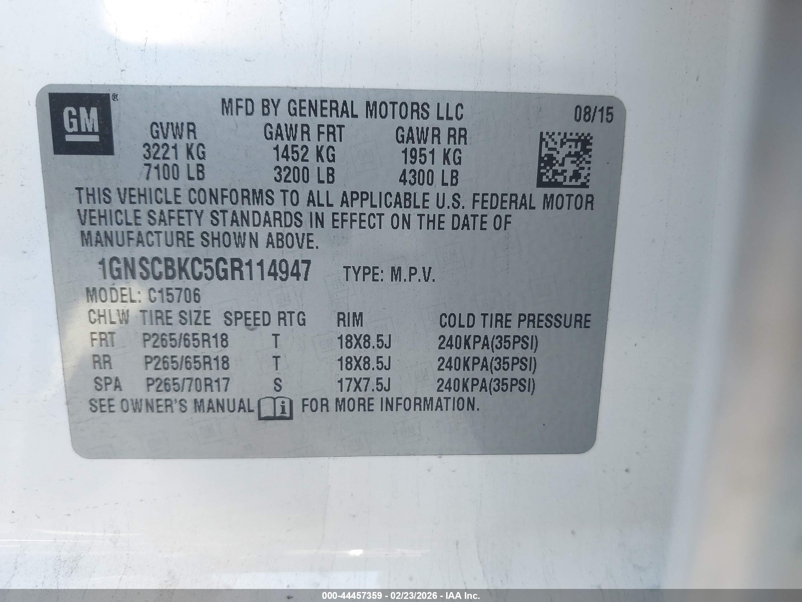 CHEVROLET TAHOE image 9