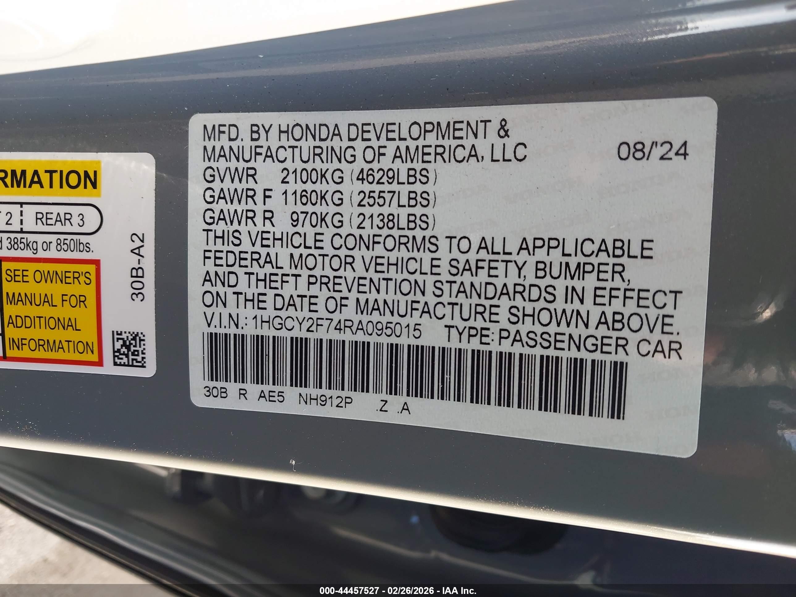 HONDA ACCORD image 9