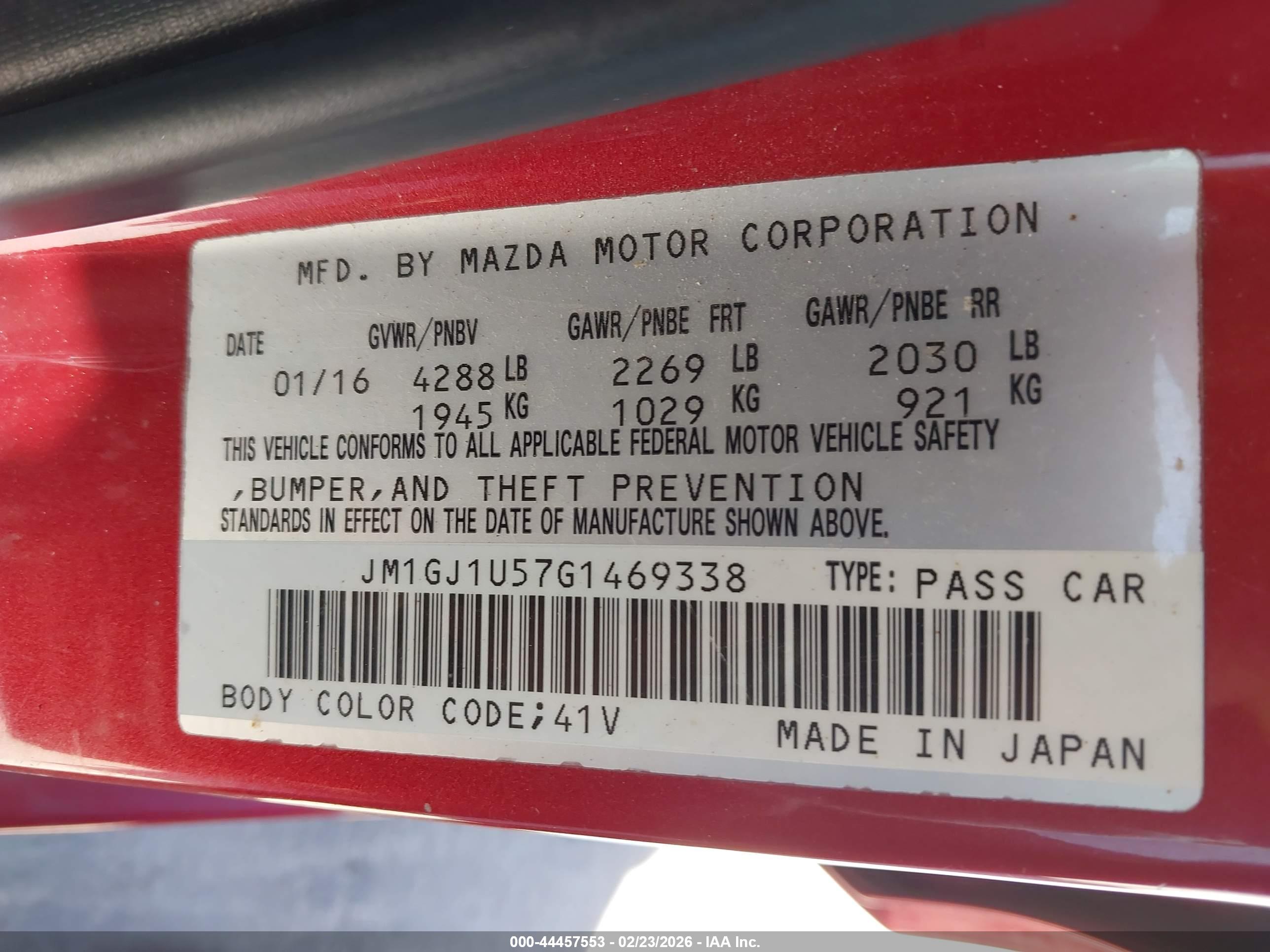 MAZDA MAZDA6 image 9