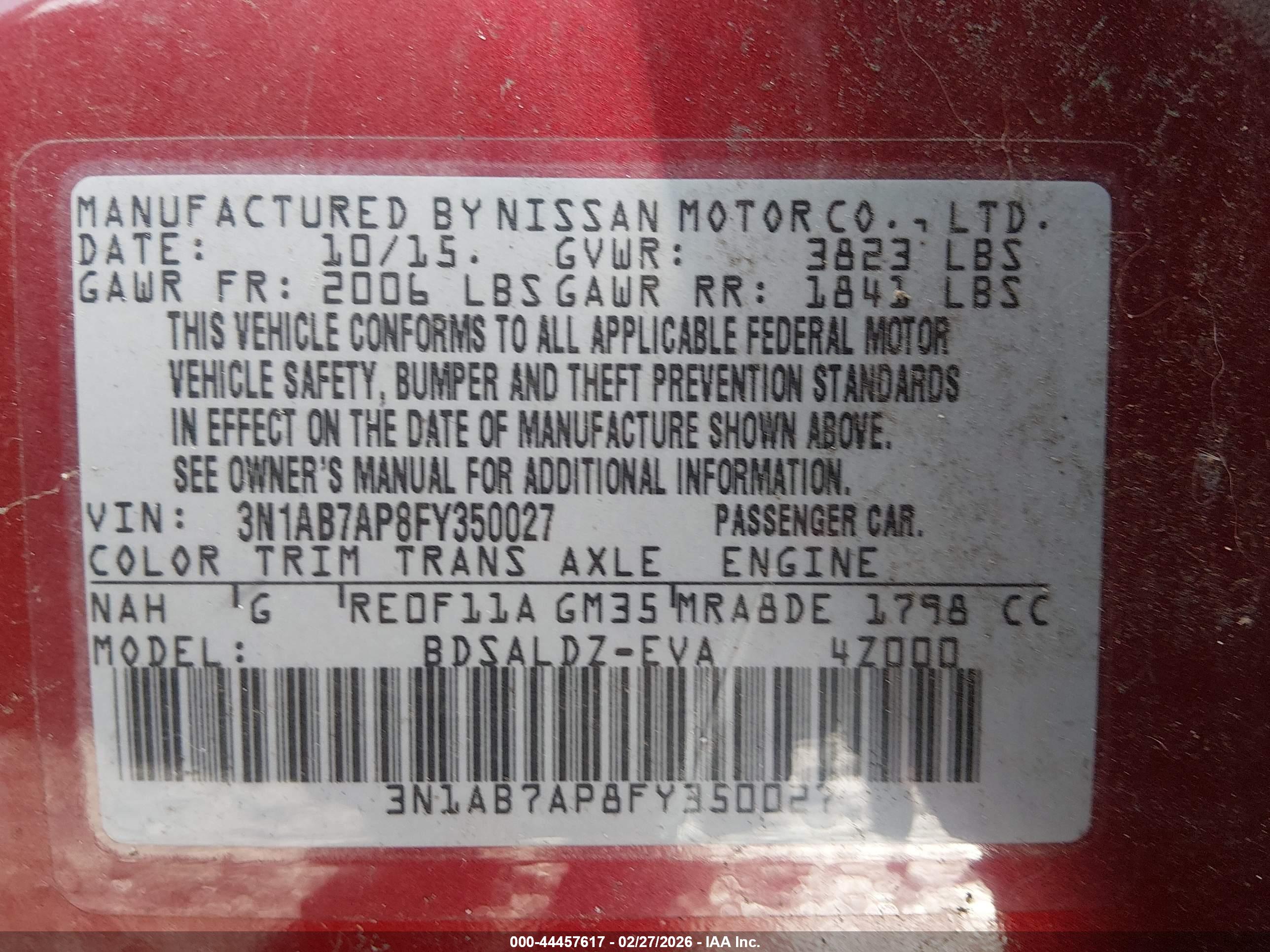 NISSAN SENTRA image 9