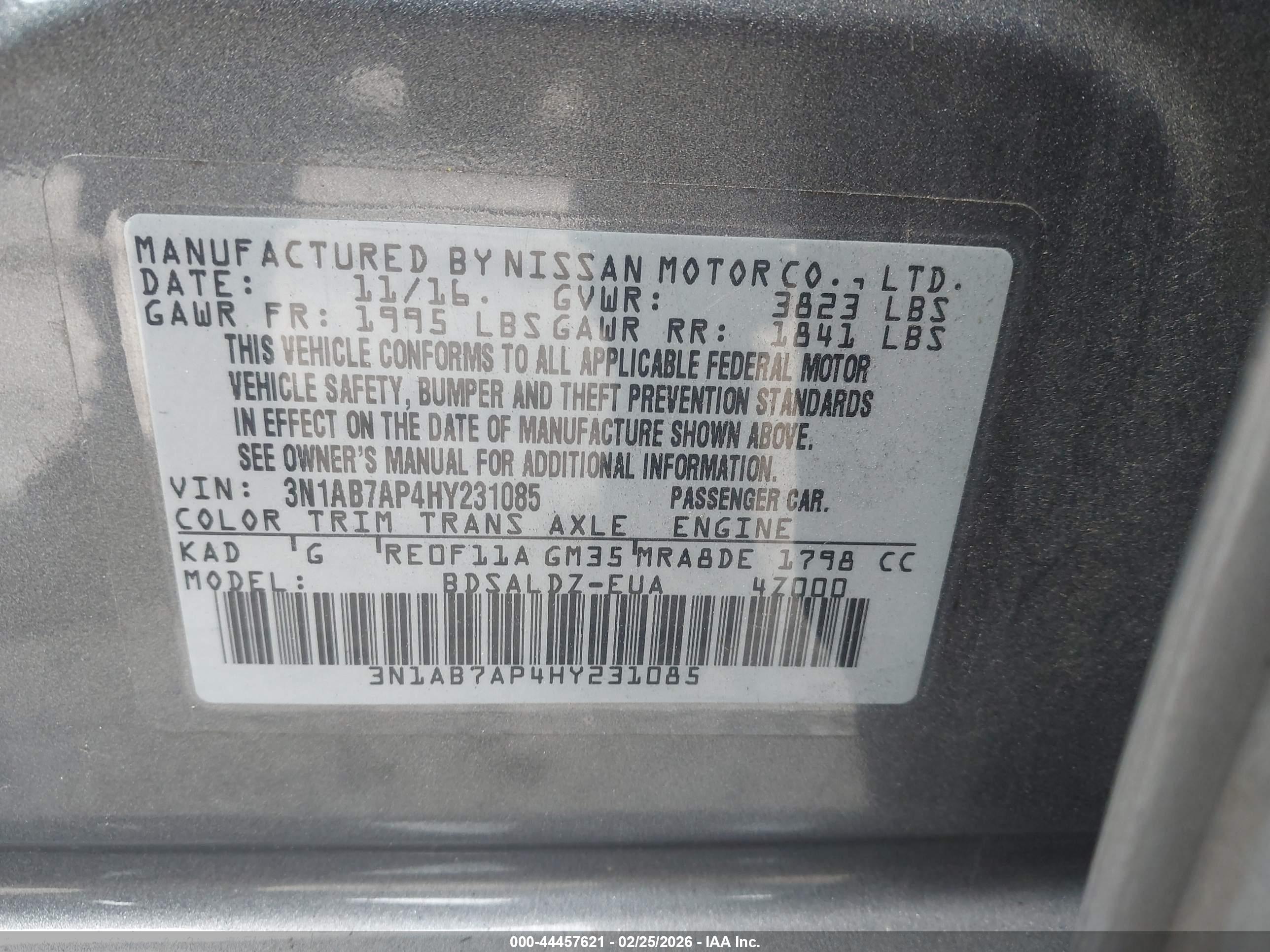 NISSAN SENTRA image 9
