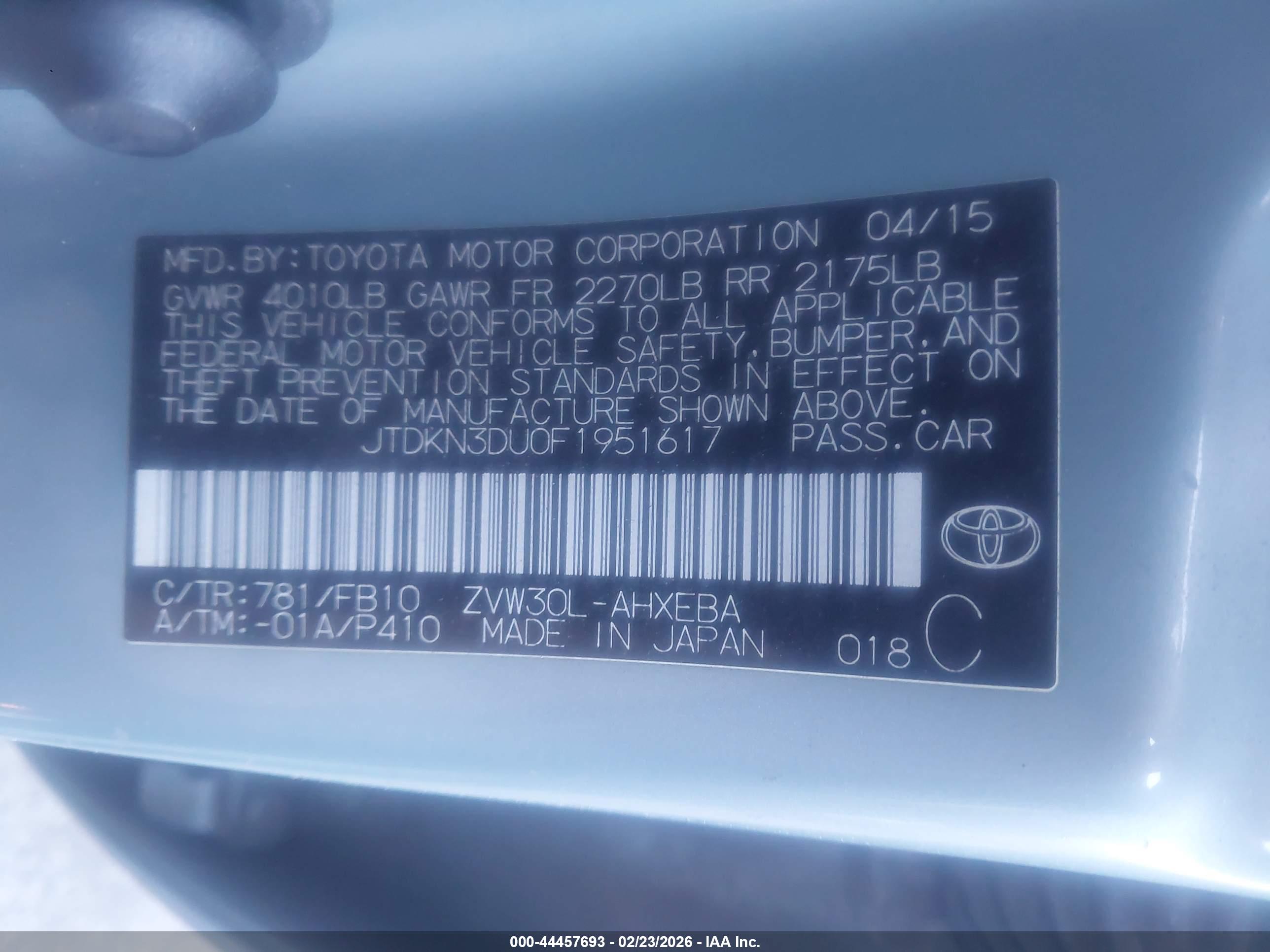 TOYOTA PRIUS image 9