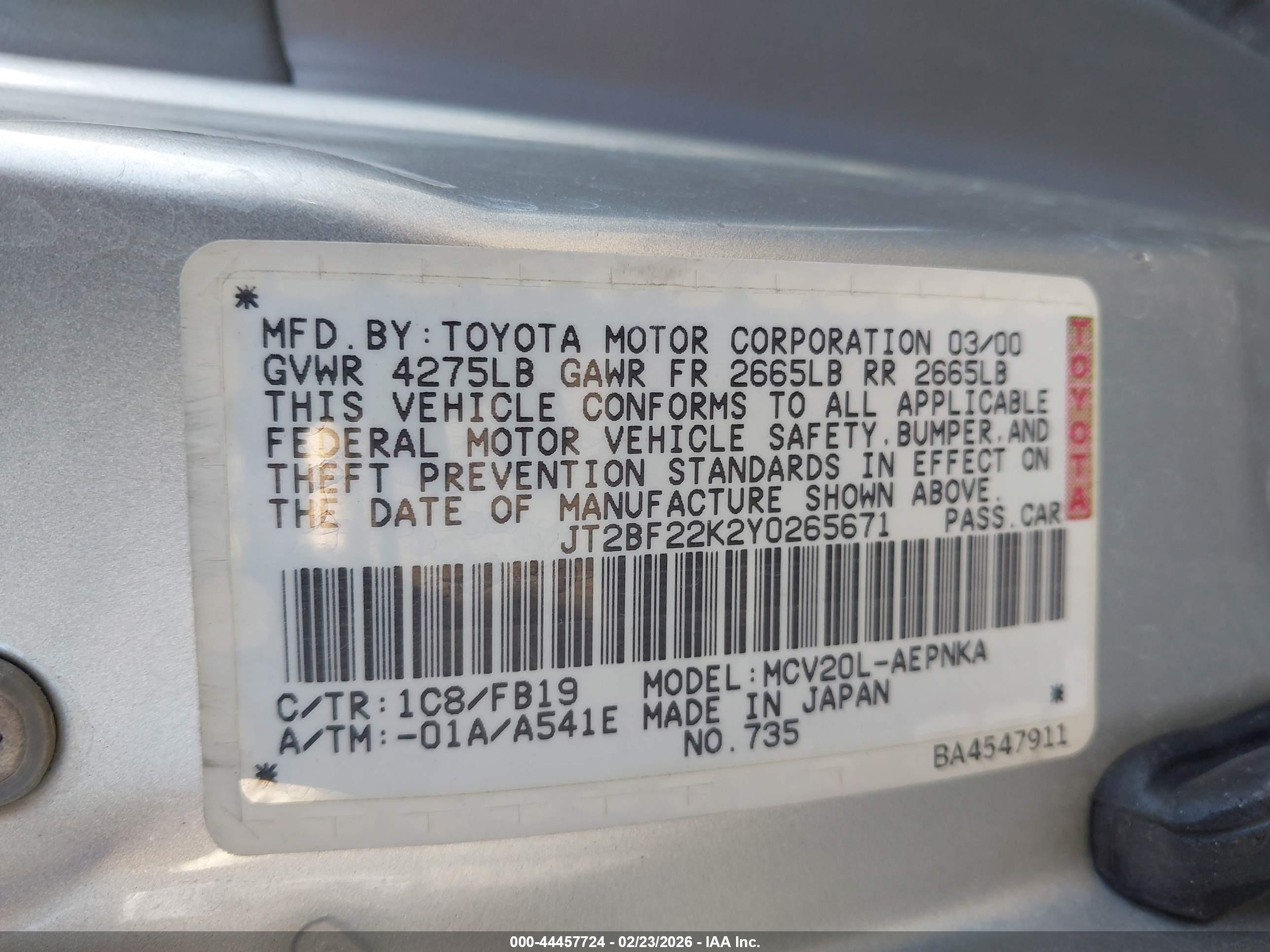 TOYOTA CAMRY image 9