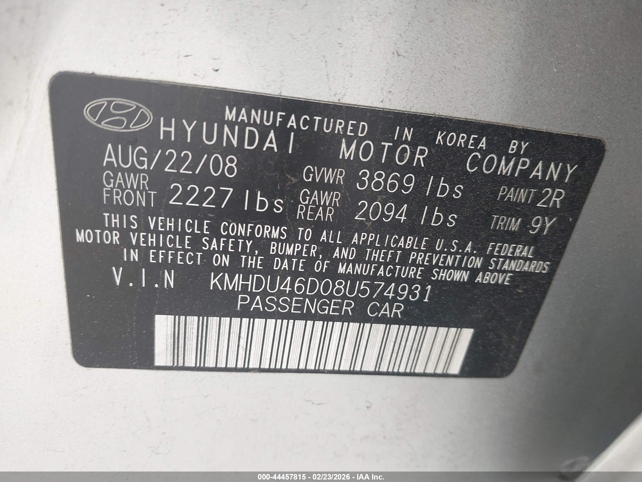 HYUNDAI ELANTRA image 9