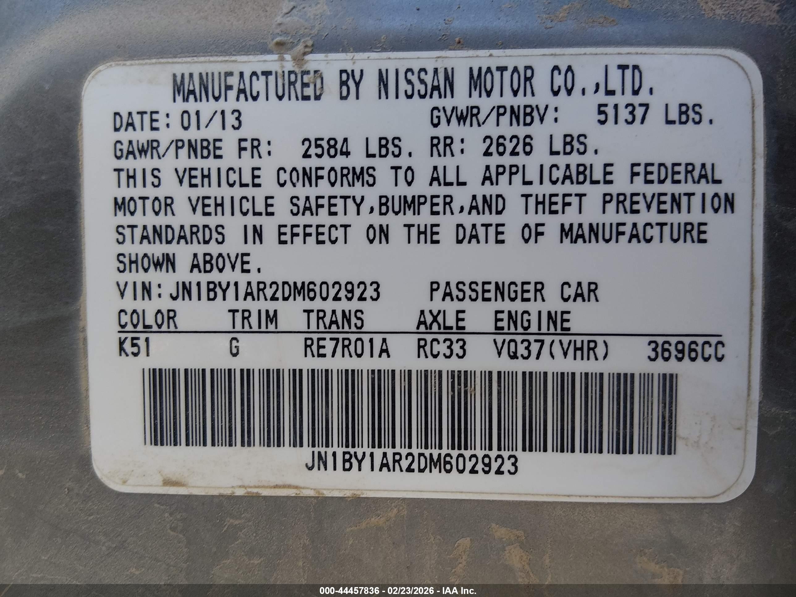 INFINITI M37X image 9