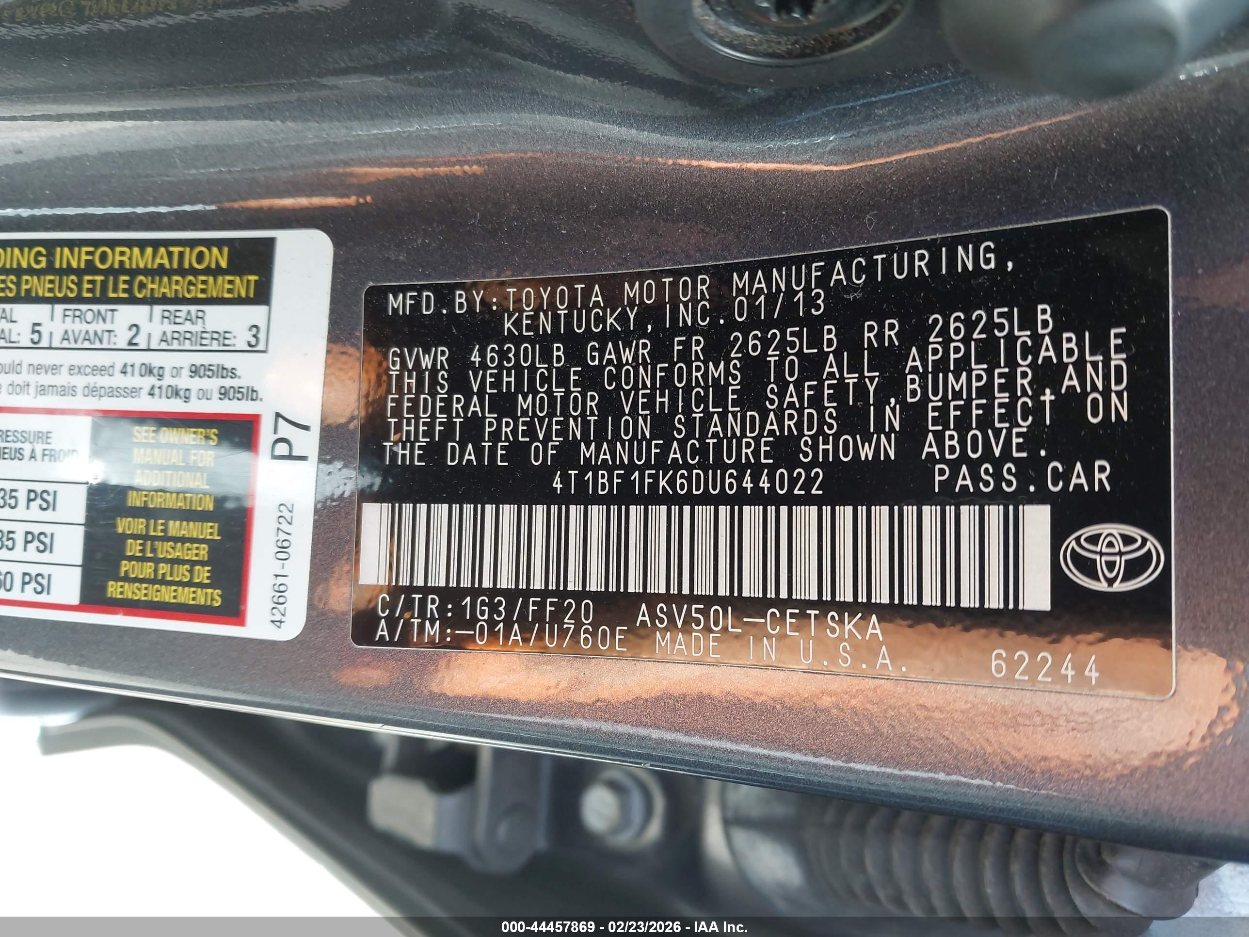 TOYOTA CAMRY image 9