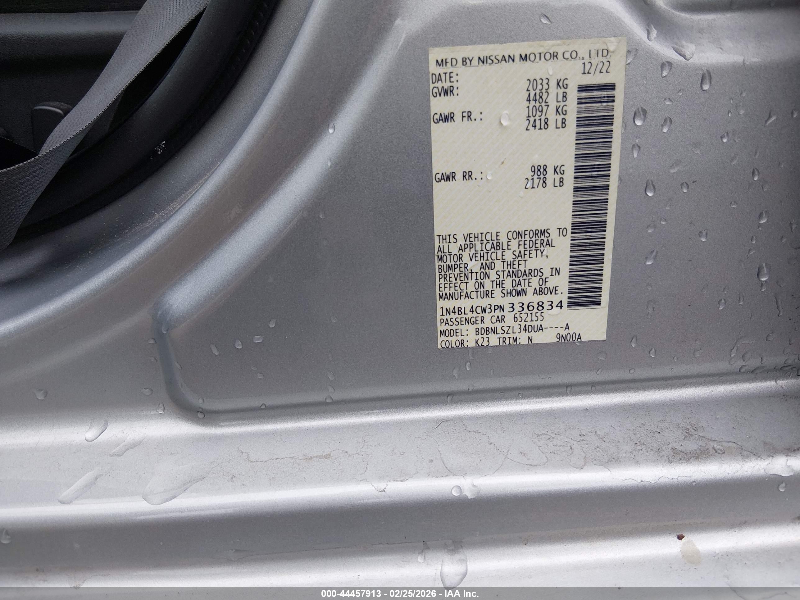 NISSAN ALTIMA image 9