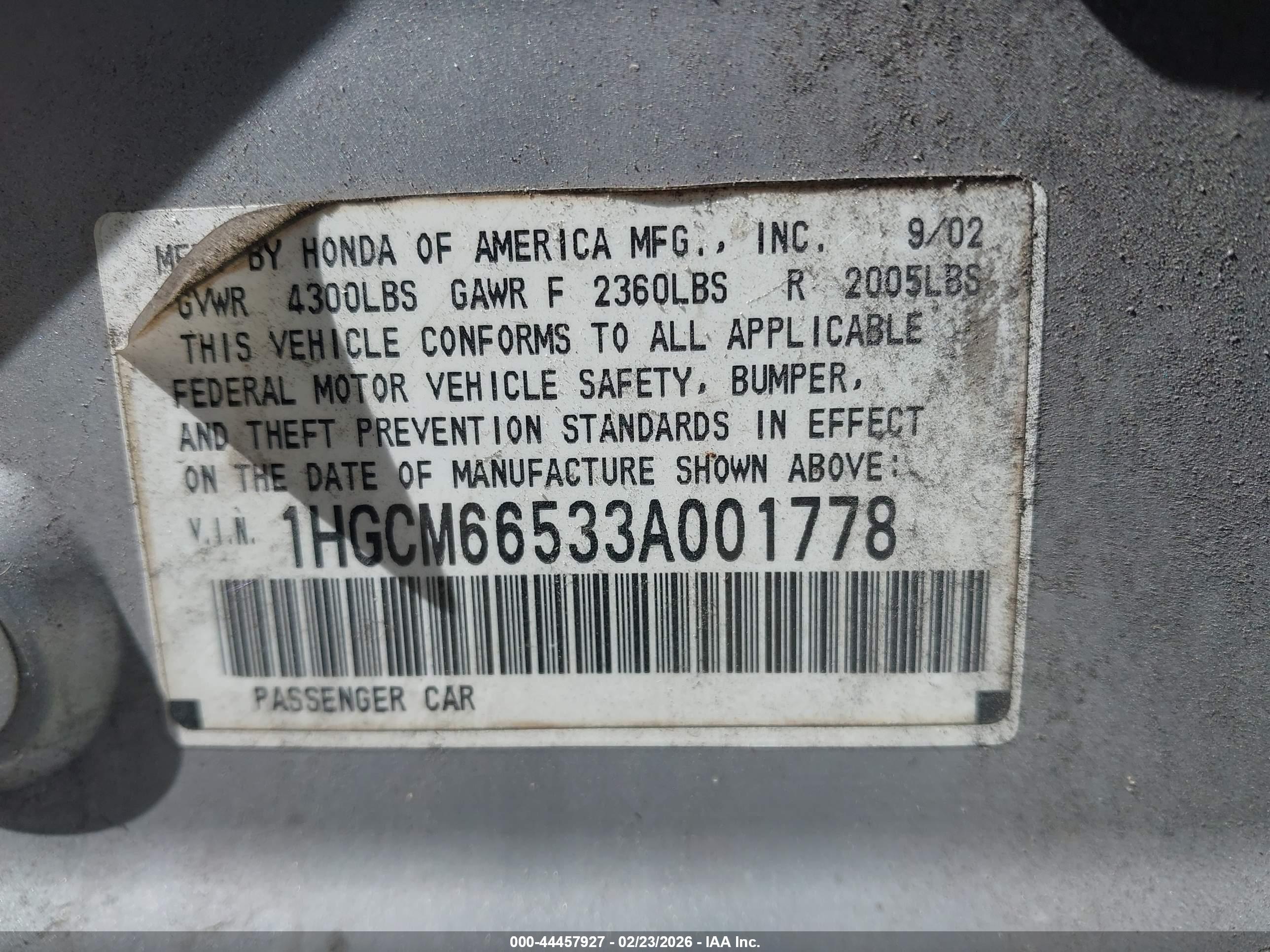HONDA ACCORD image 9
