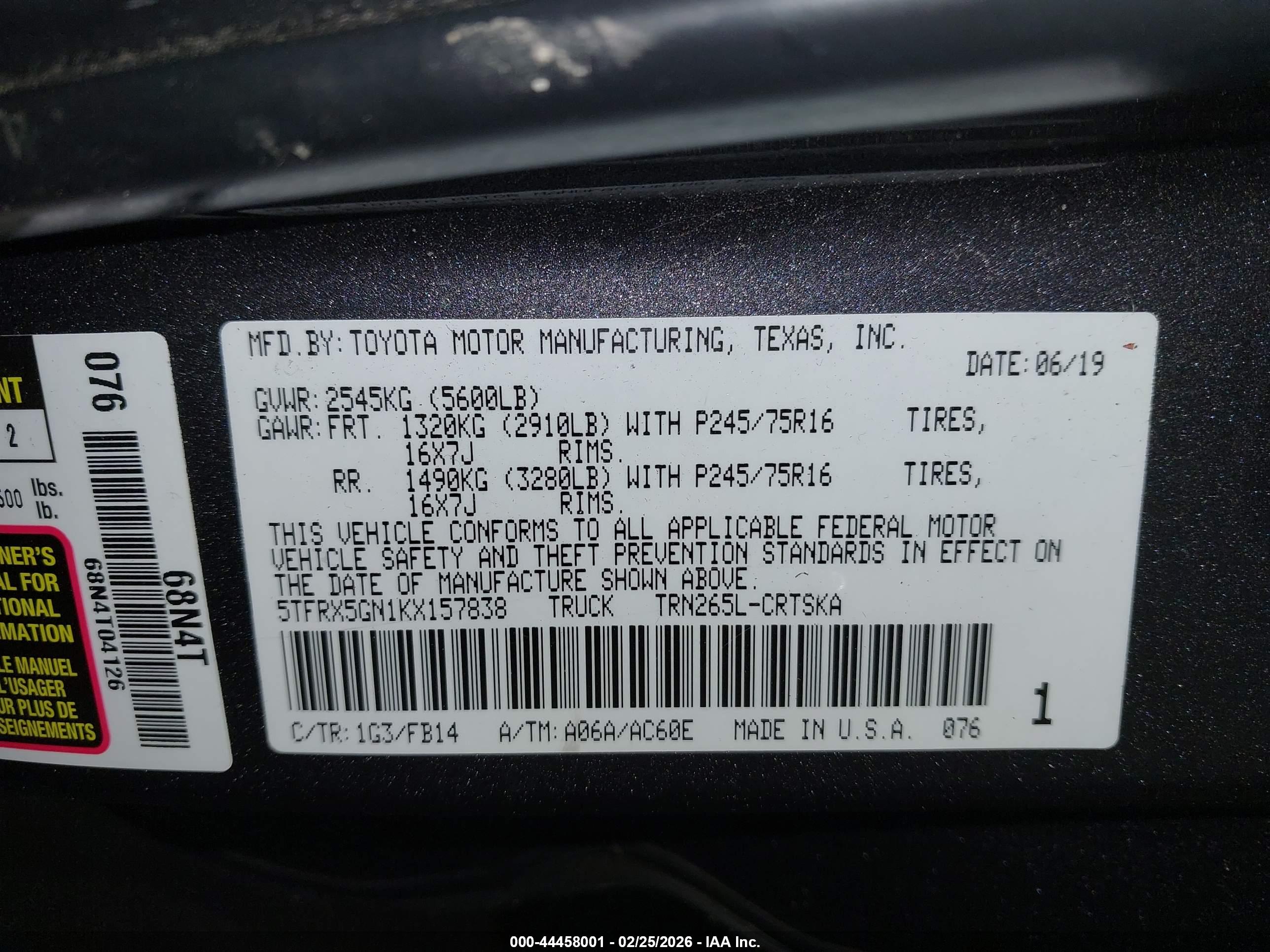 TOYOTA TACOMA image 9
