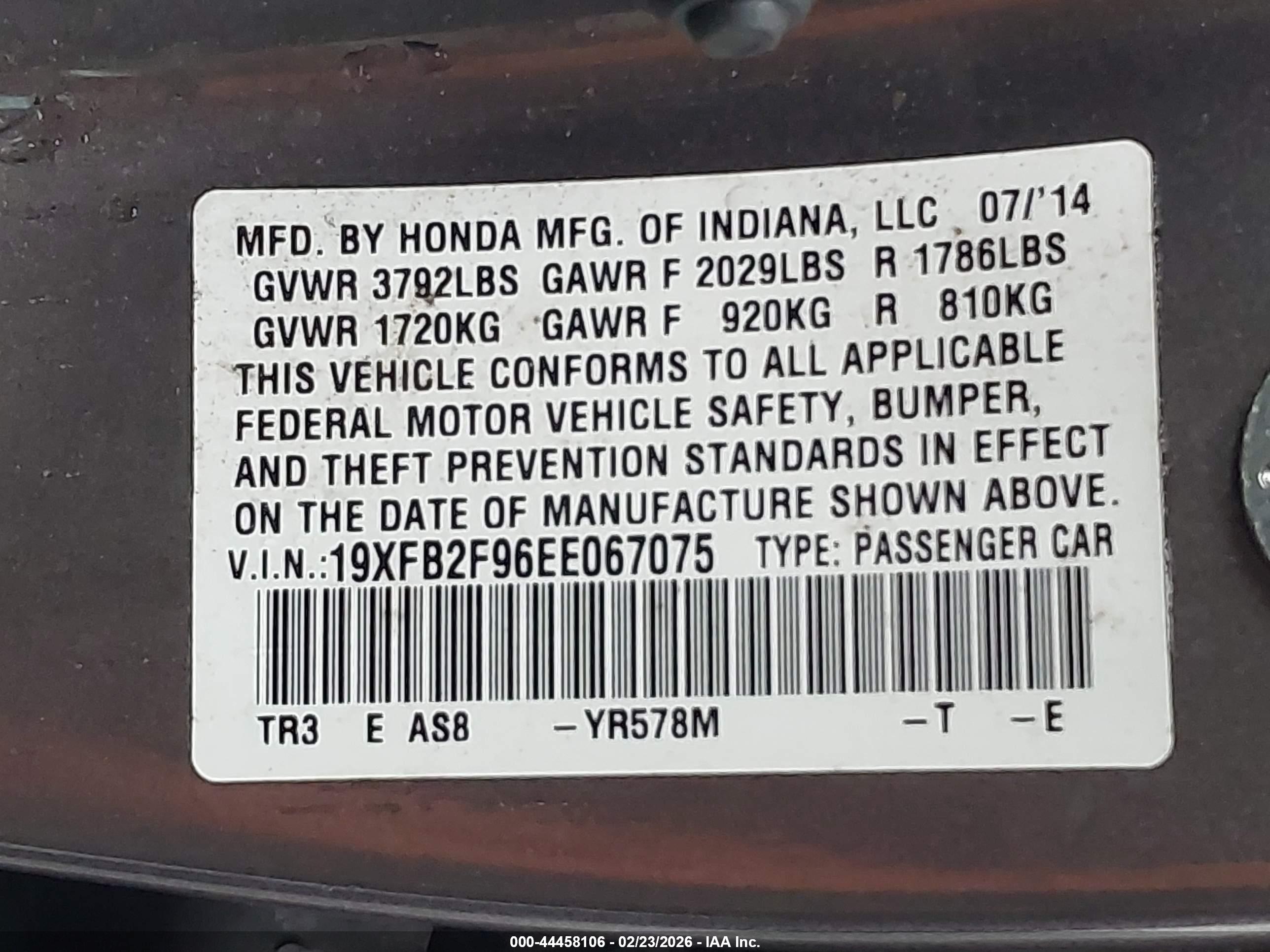 HONDA CIVIC image 9