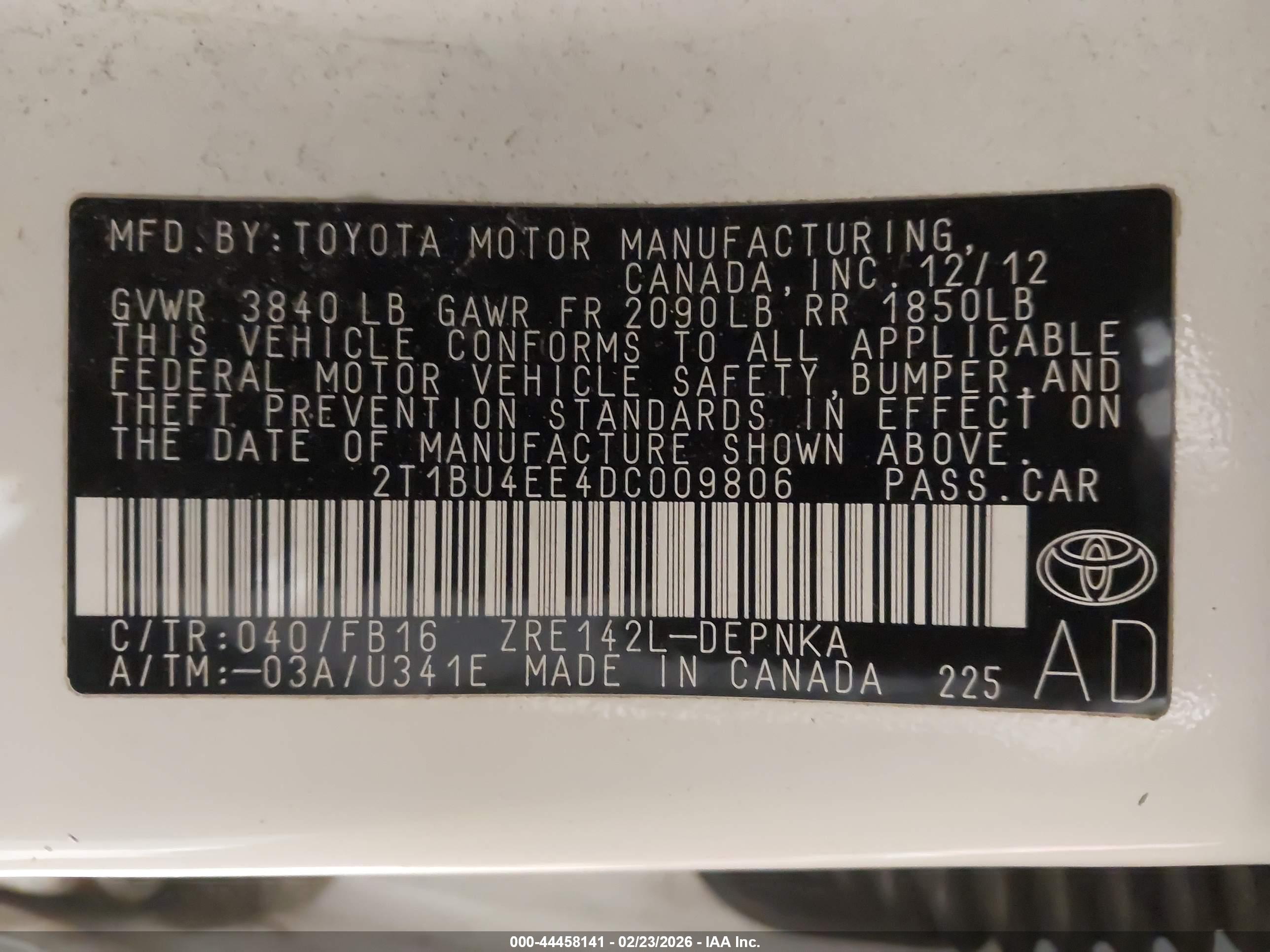TOYOTA COROLLA image 9