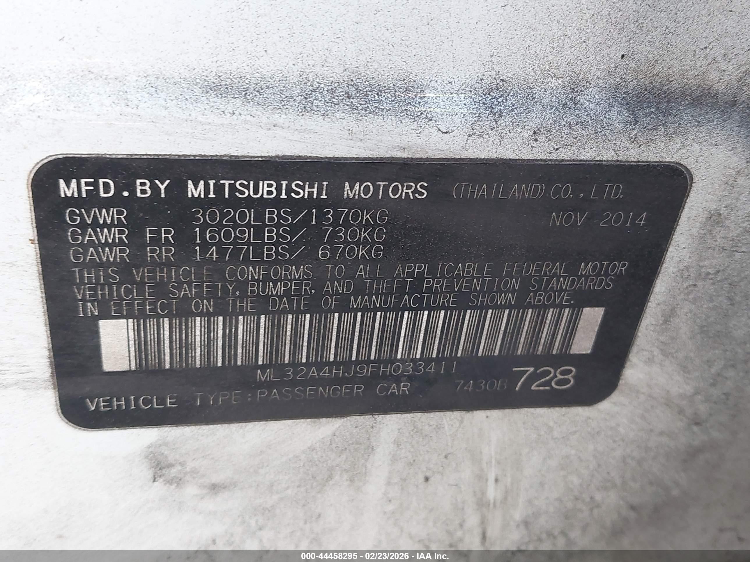 MITSUBISHI MIRAGE image 9