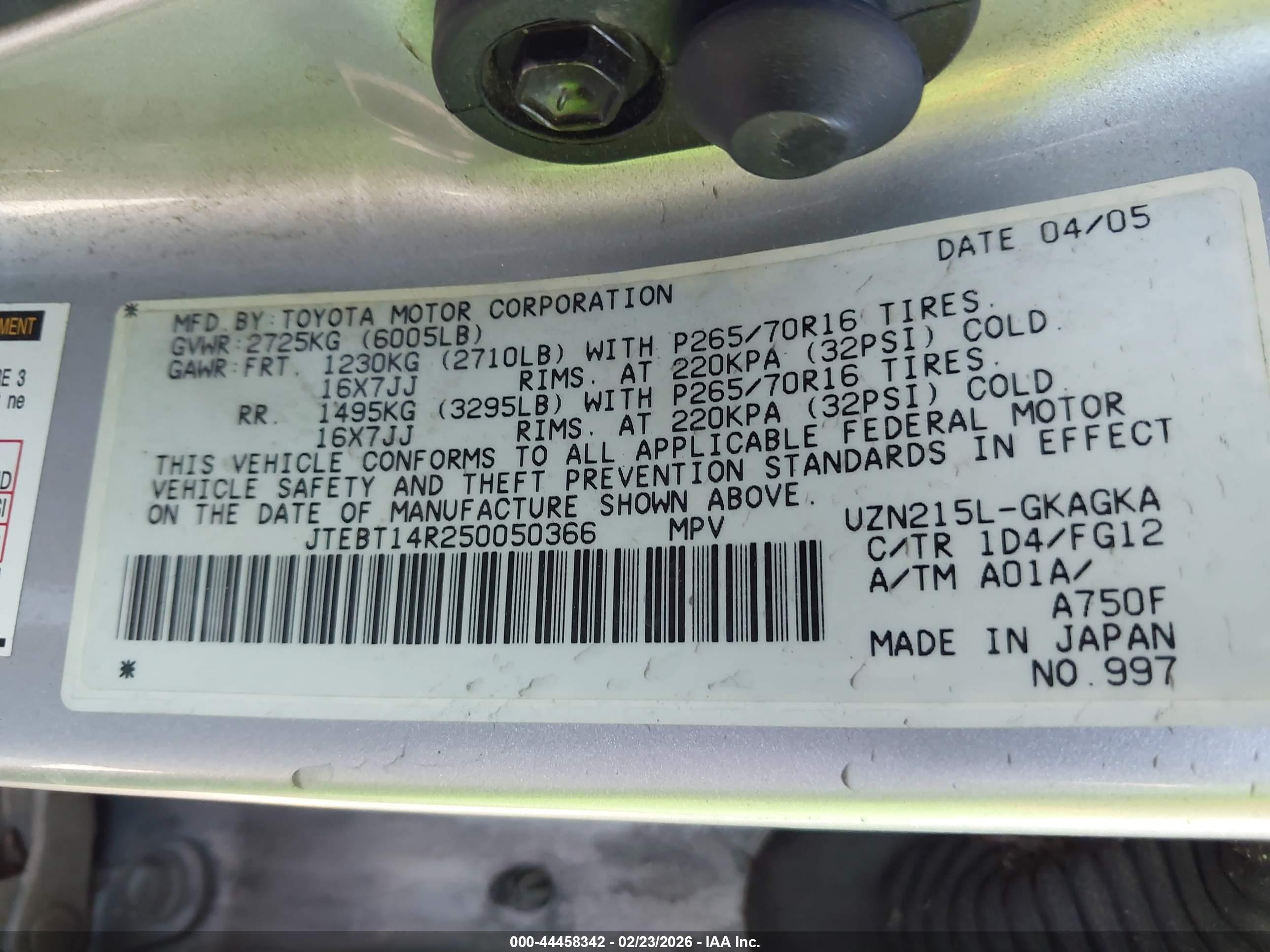 TOYOTA 4RUNNER image 9