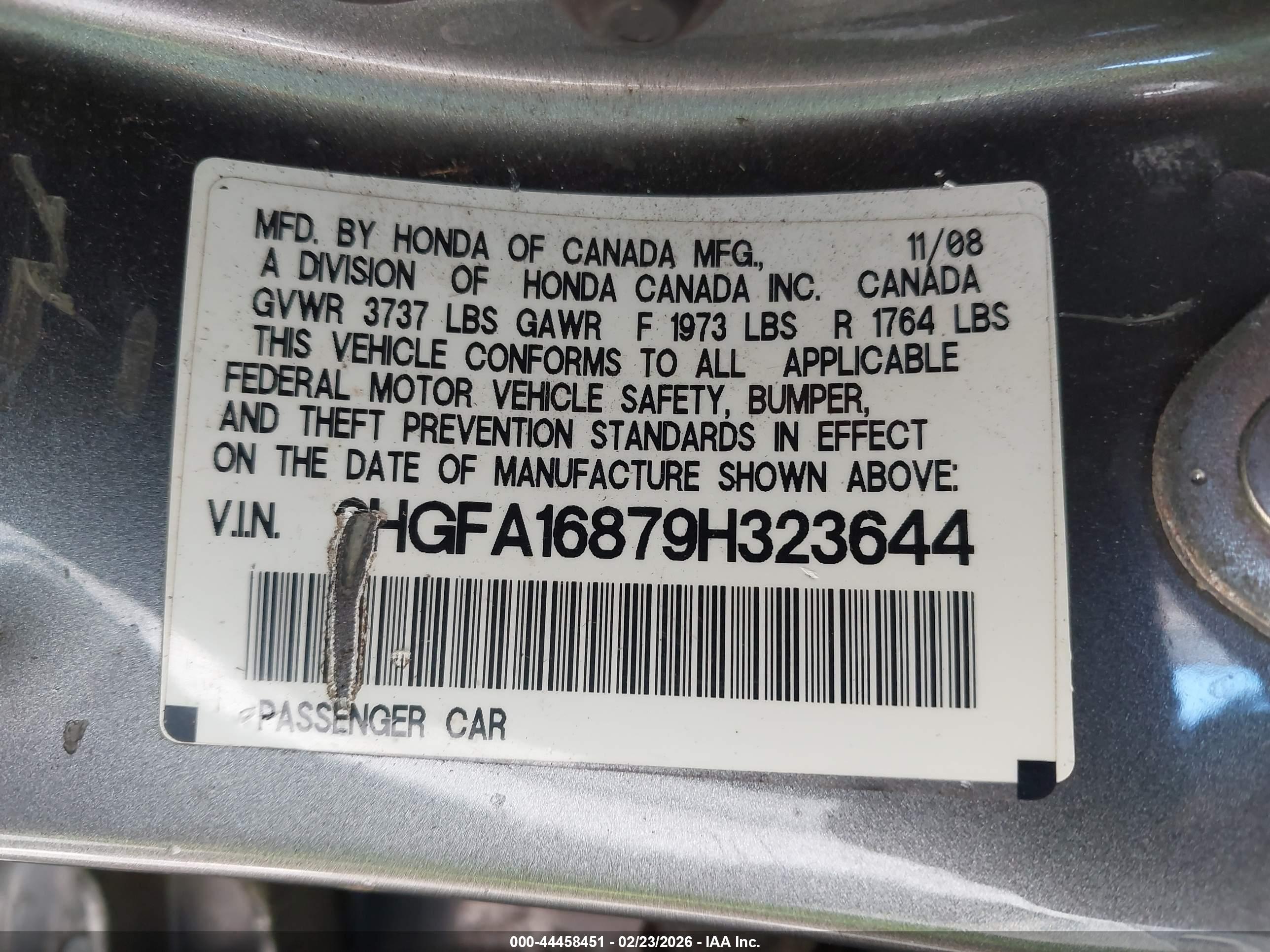 HONDA CIVIC image 9