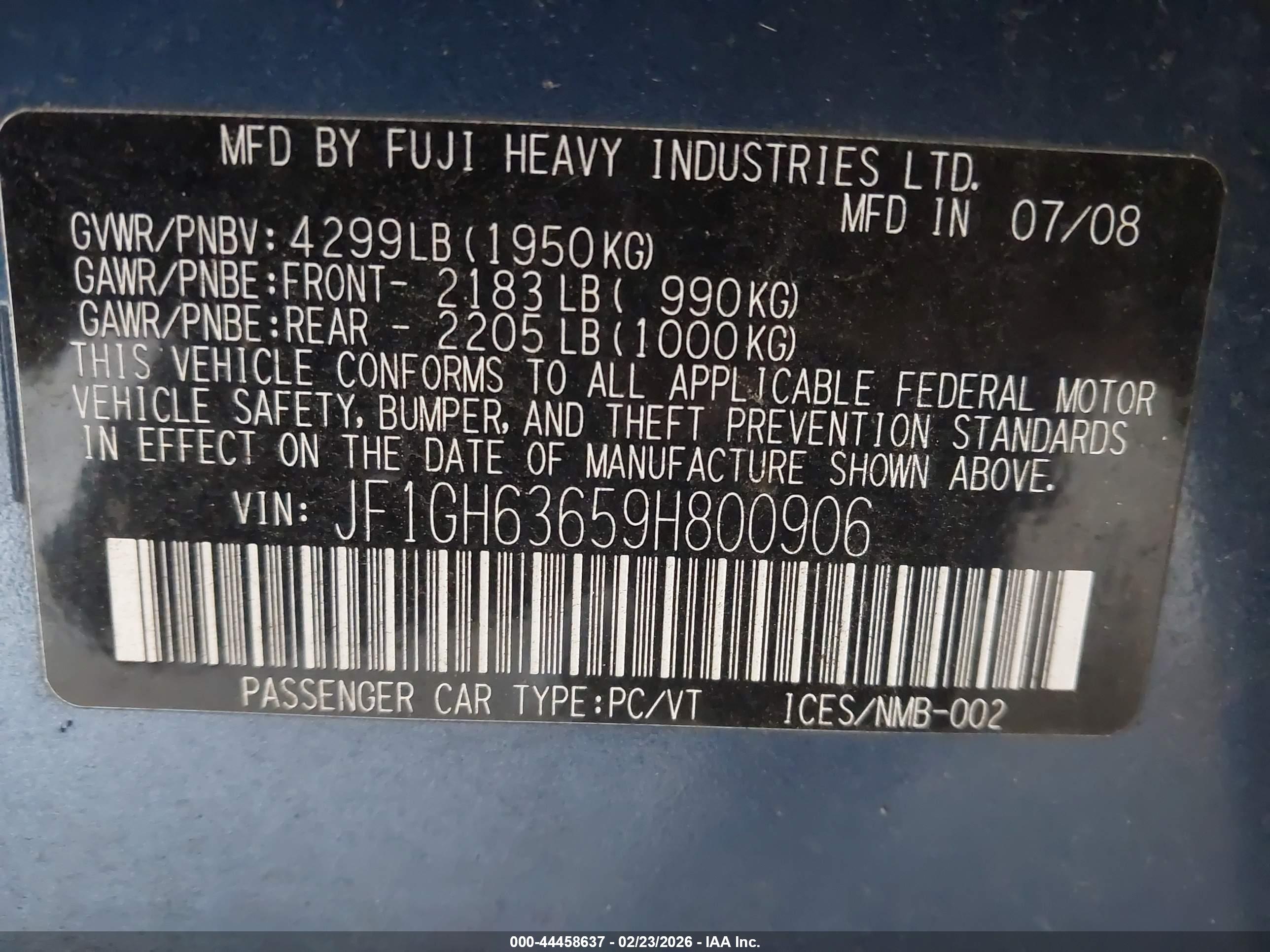 SUBARU IMPREZA image 9