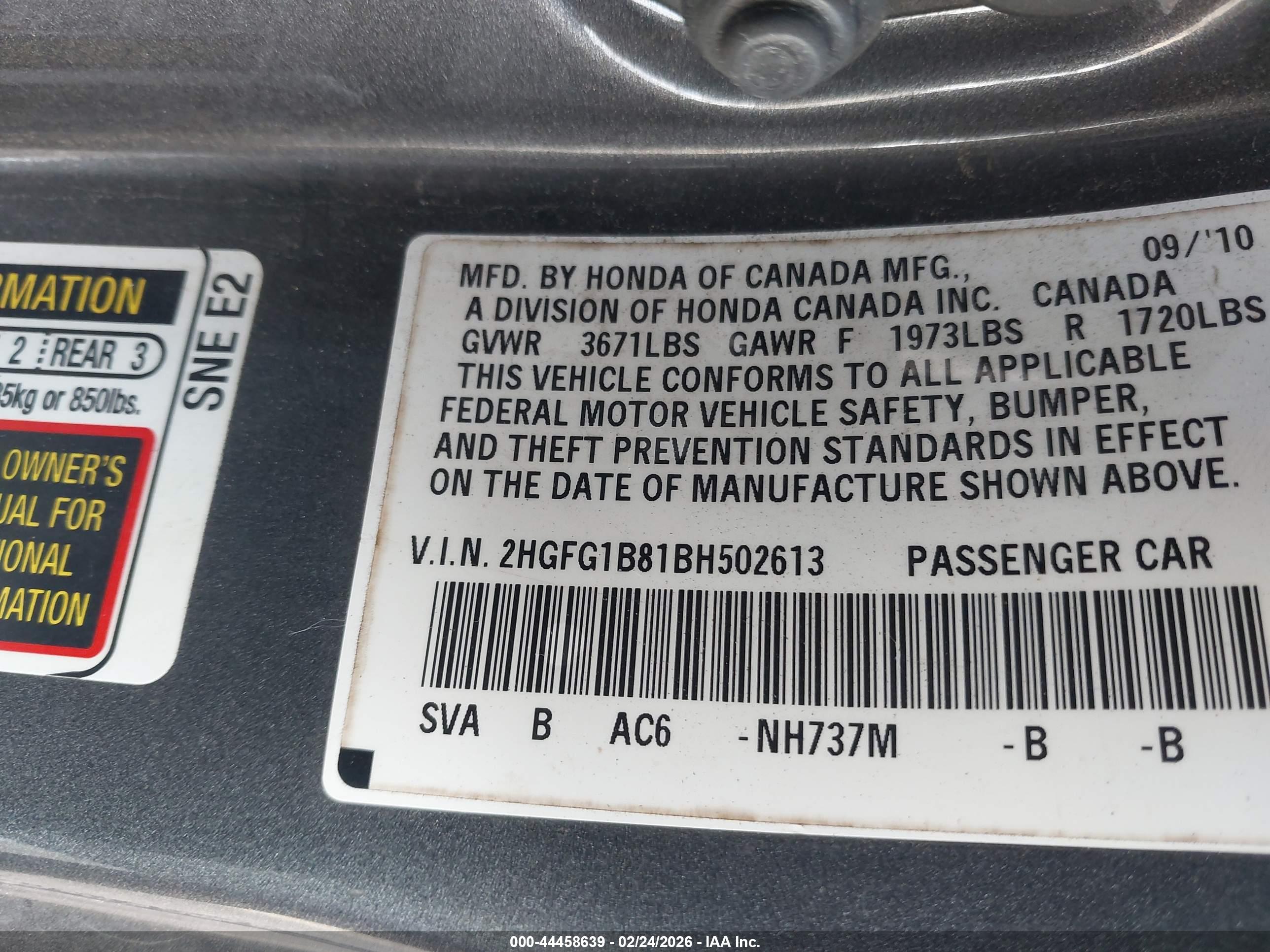 HONDA CIVIC image 9