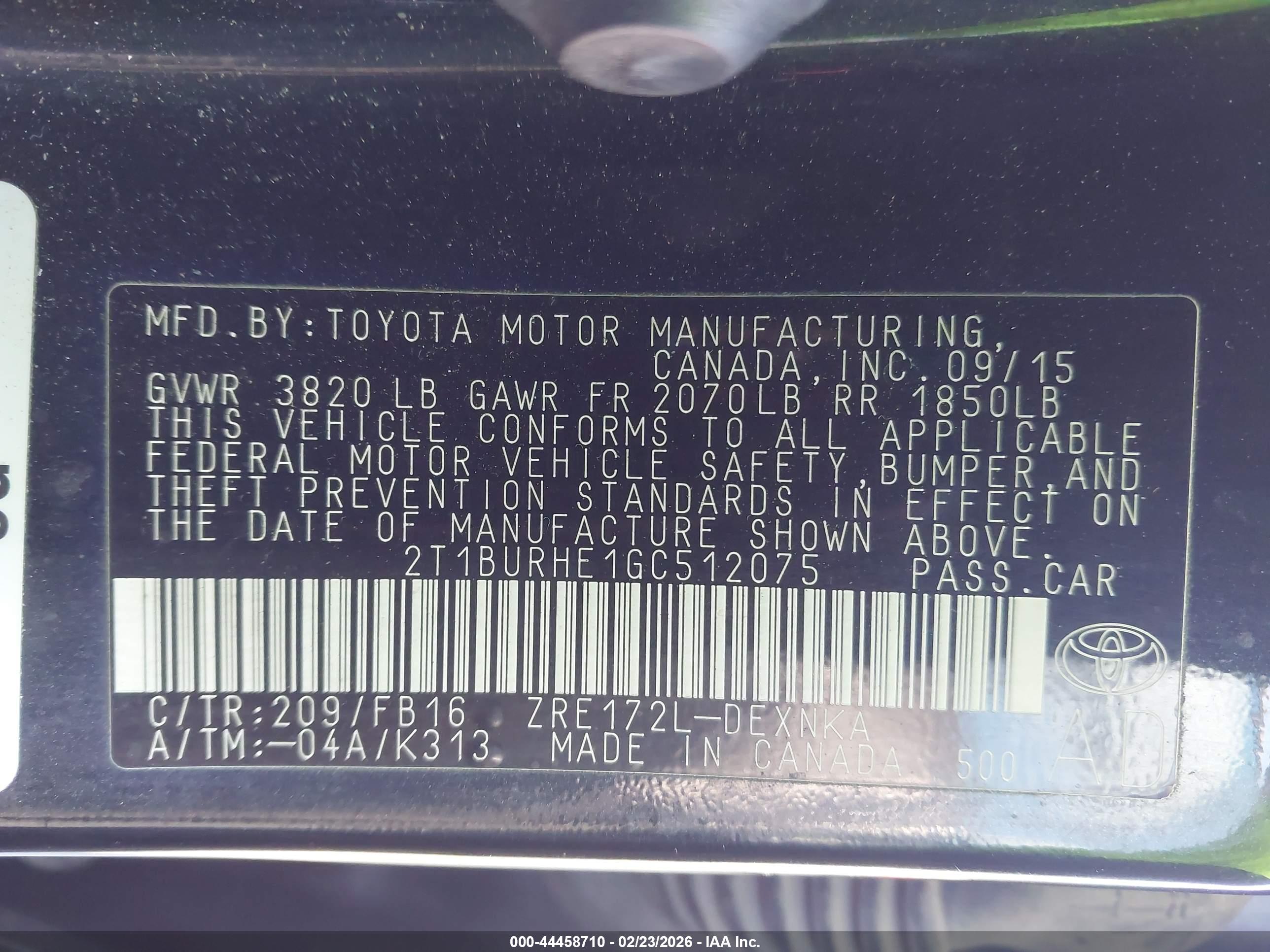 TOYOTA COROLLA image 9