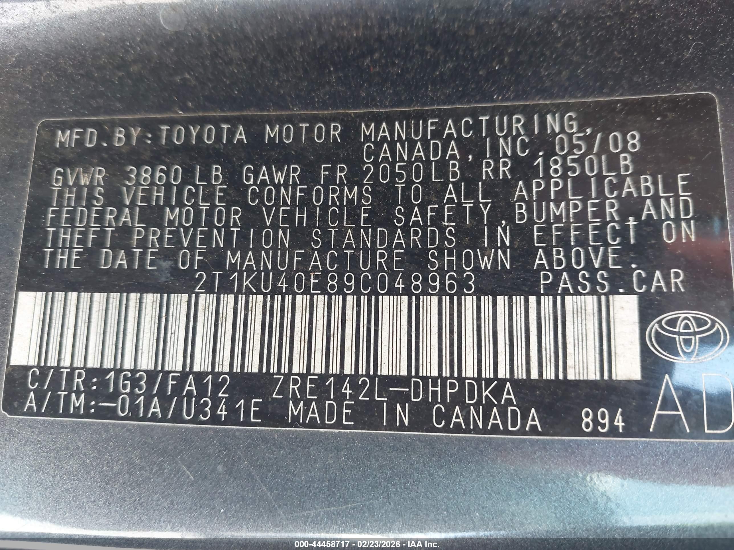 TOYOTA MATRIX image 9