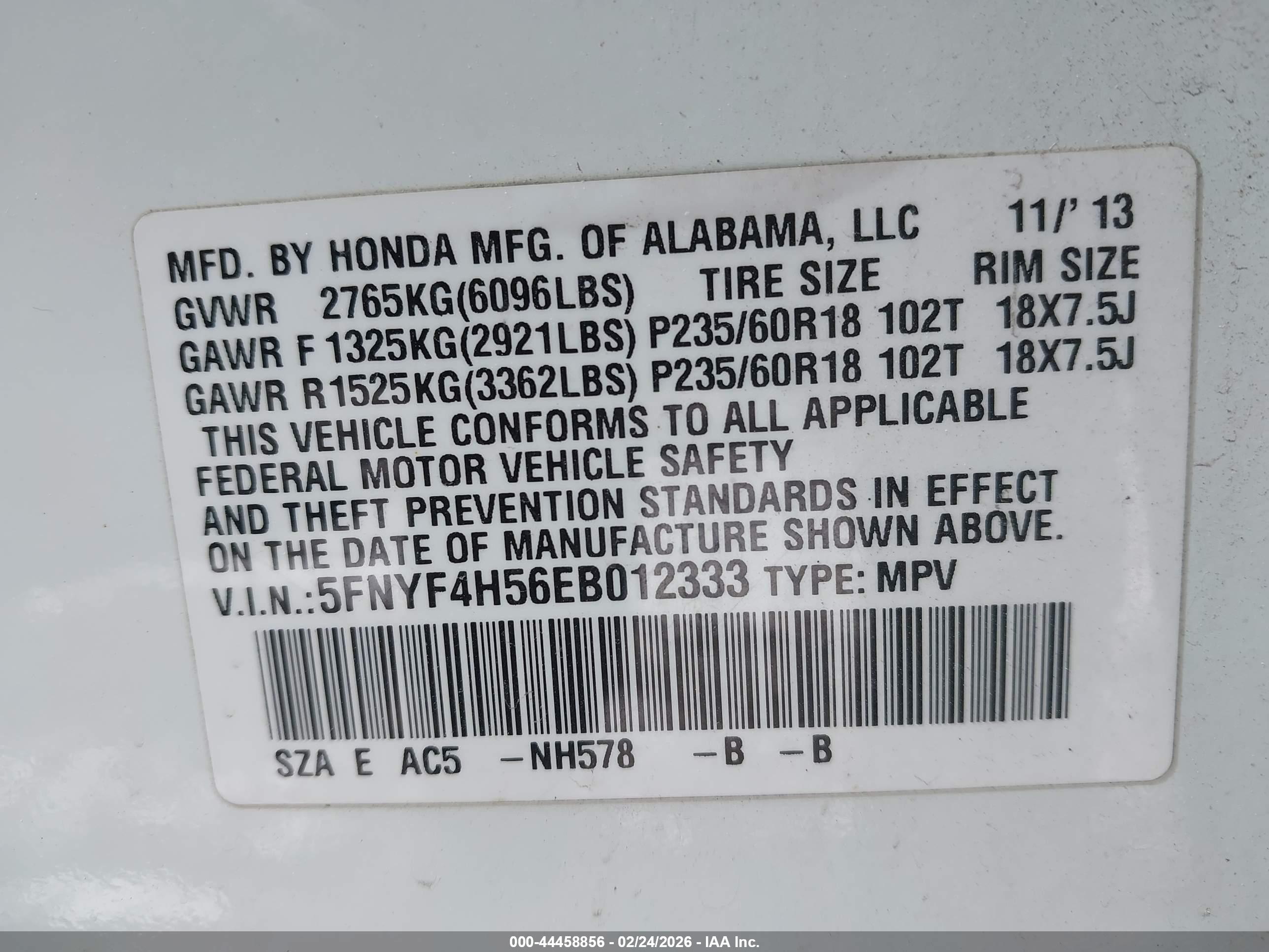 HONDA PILOT image 9