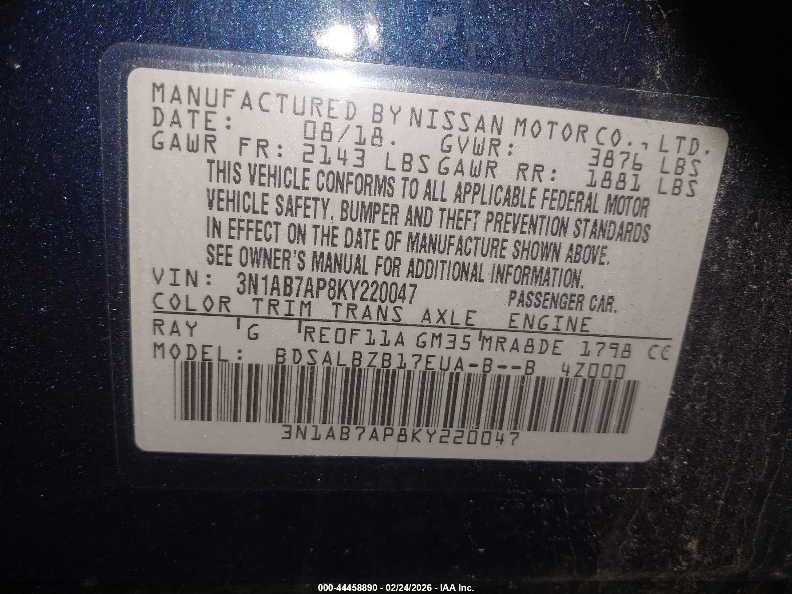 NISSAN SENTRA image 9