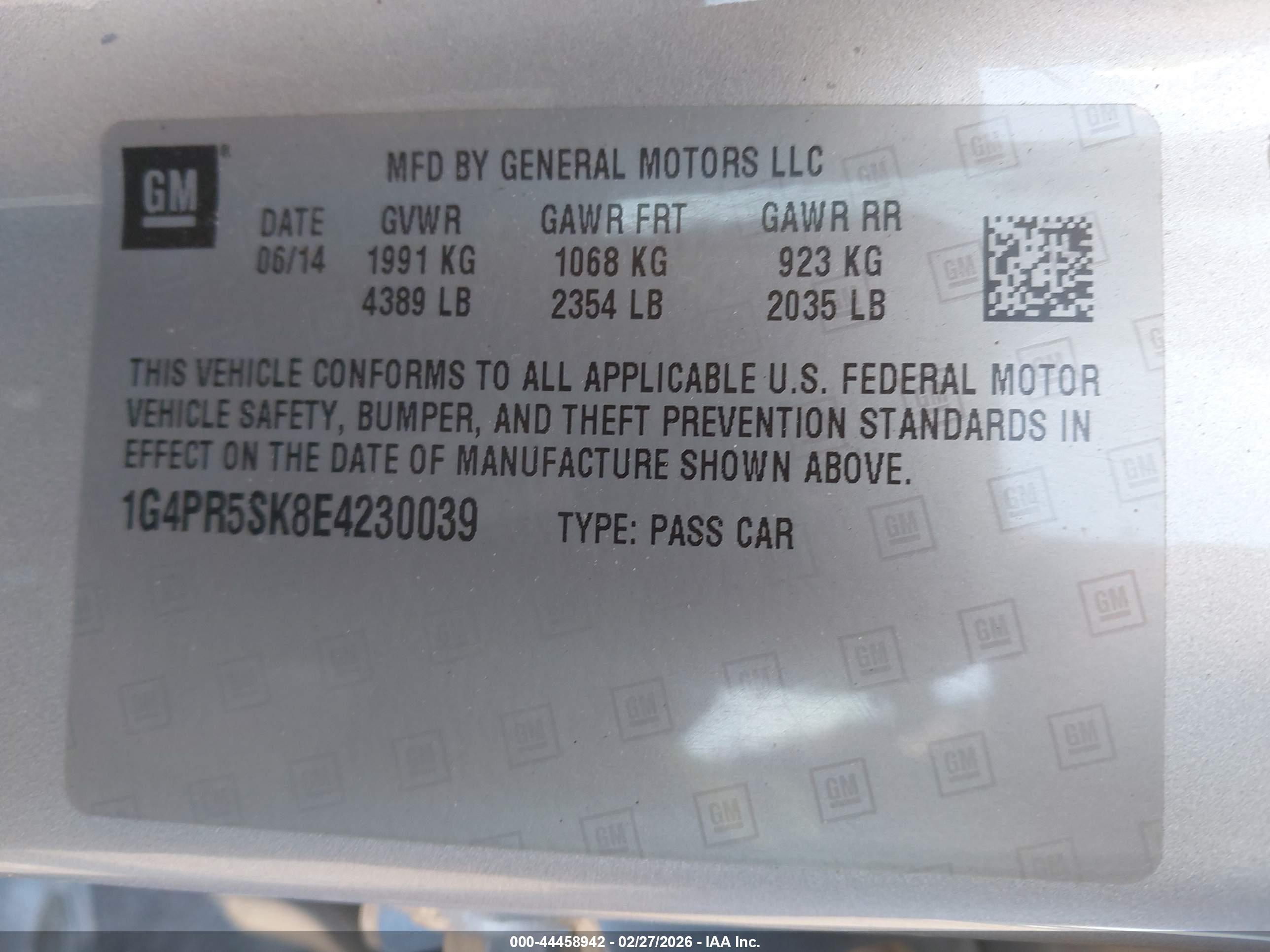 BUICK VERANO image 9