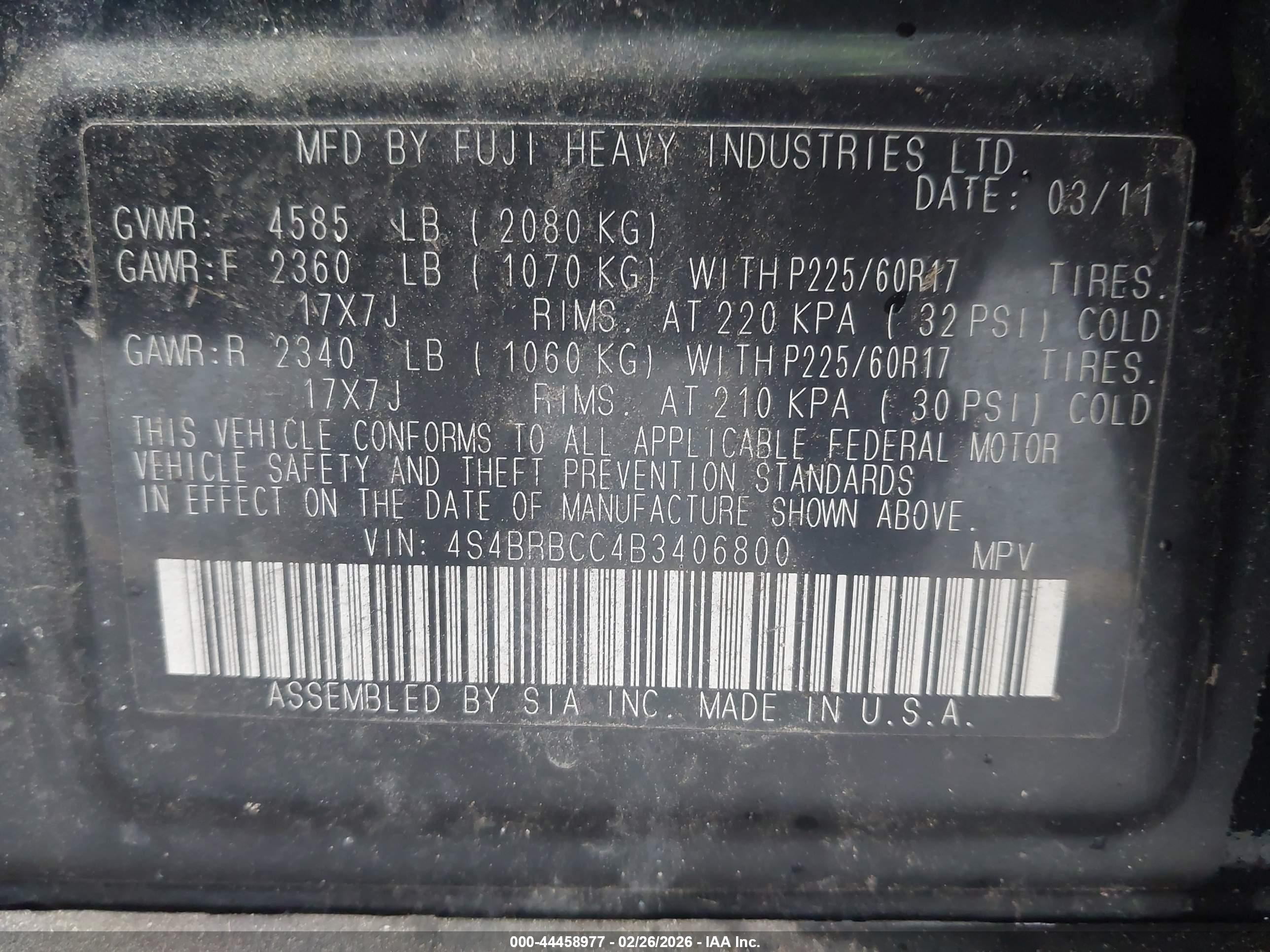 SUBARU OUTBACK image 9