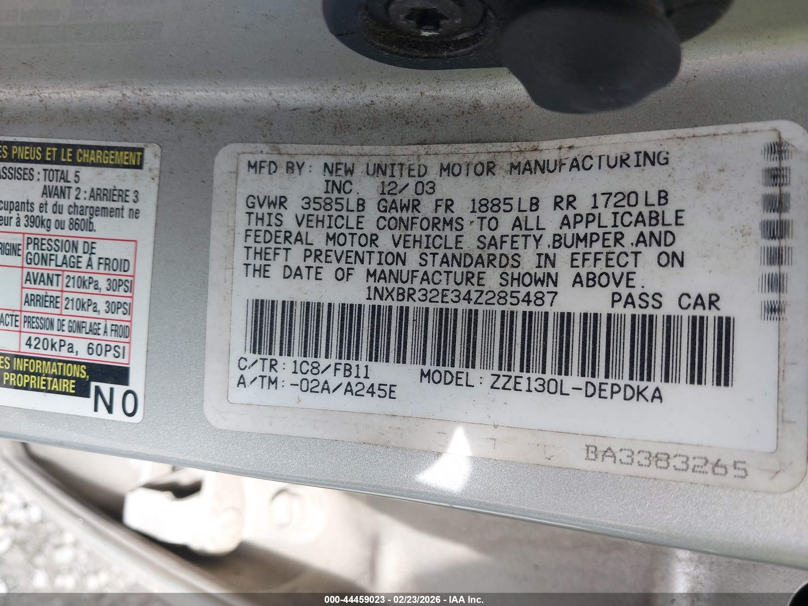 TOYOTA COROLLA image 9