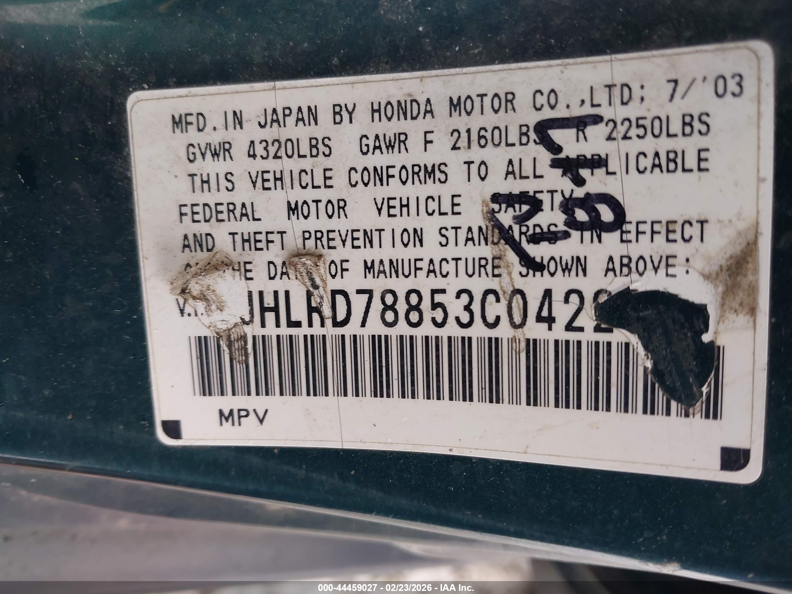 HONDA CR-V image 9