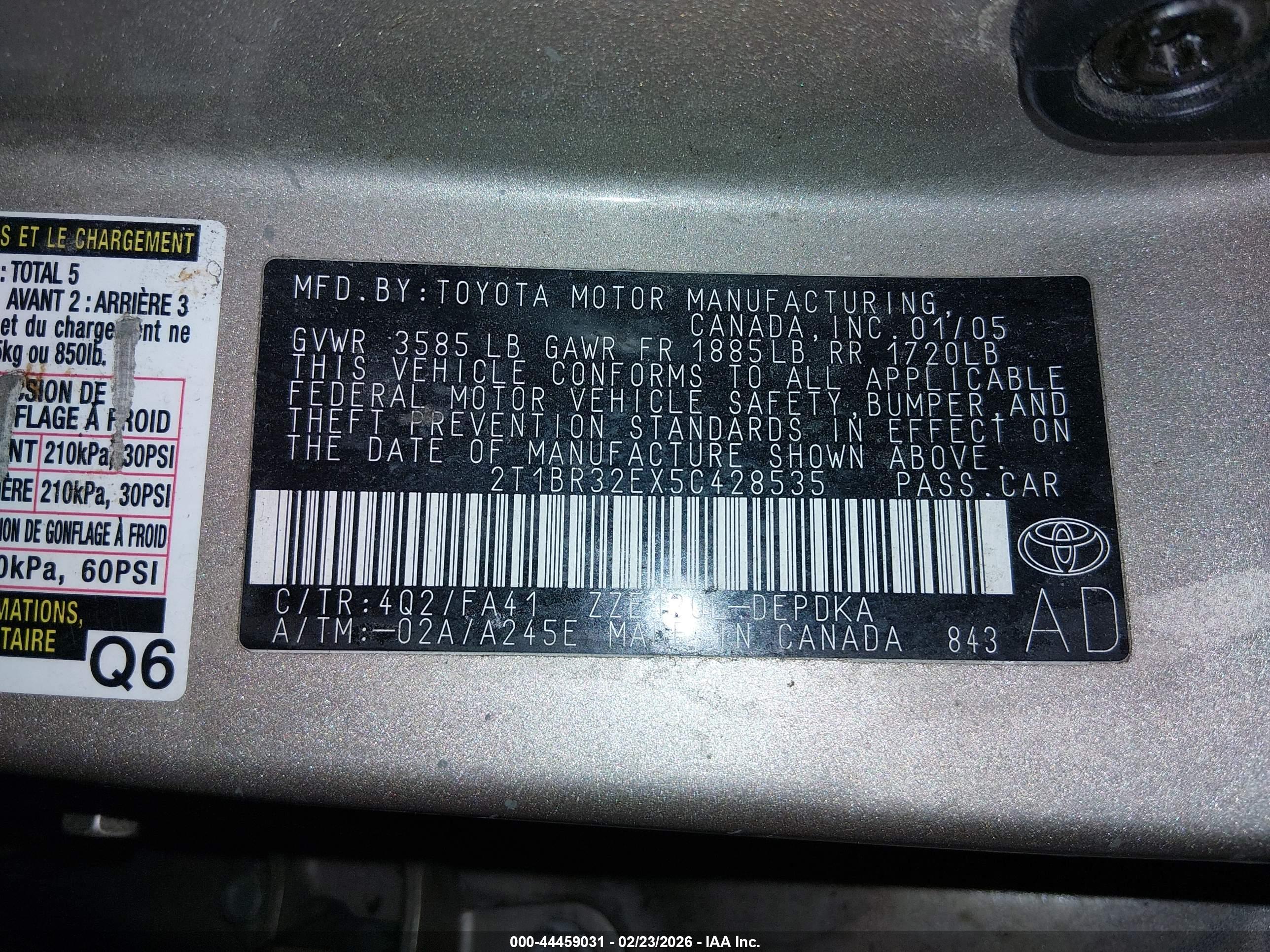 TOYOTA COROLLA image 9
