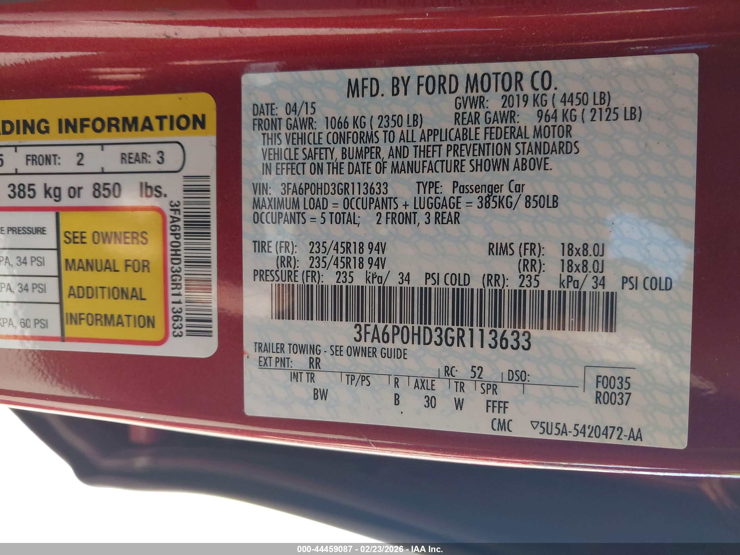 FORD FUSION image 9