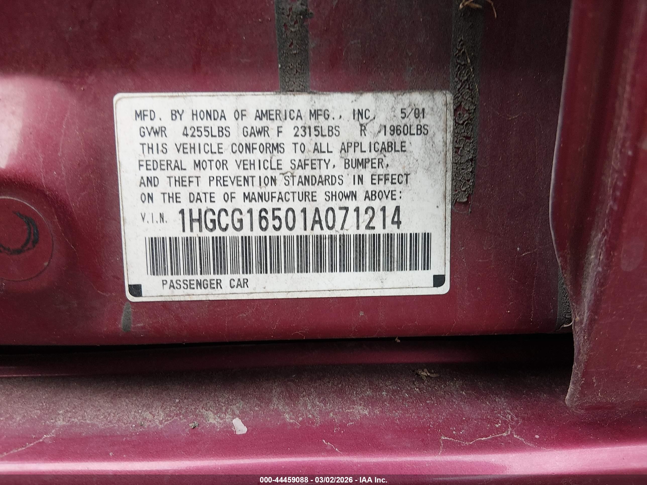 HONDA ACCORD image 9