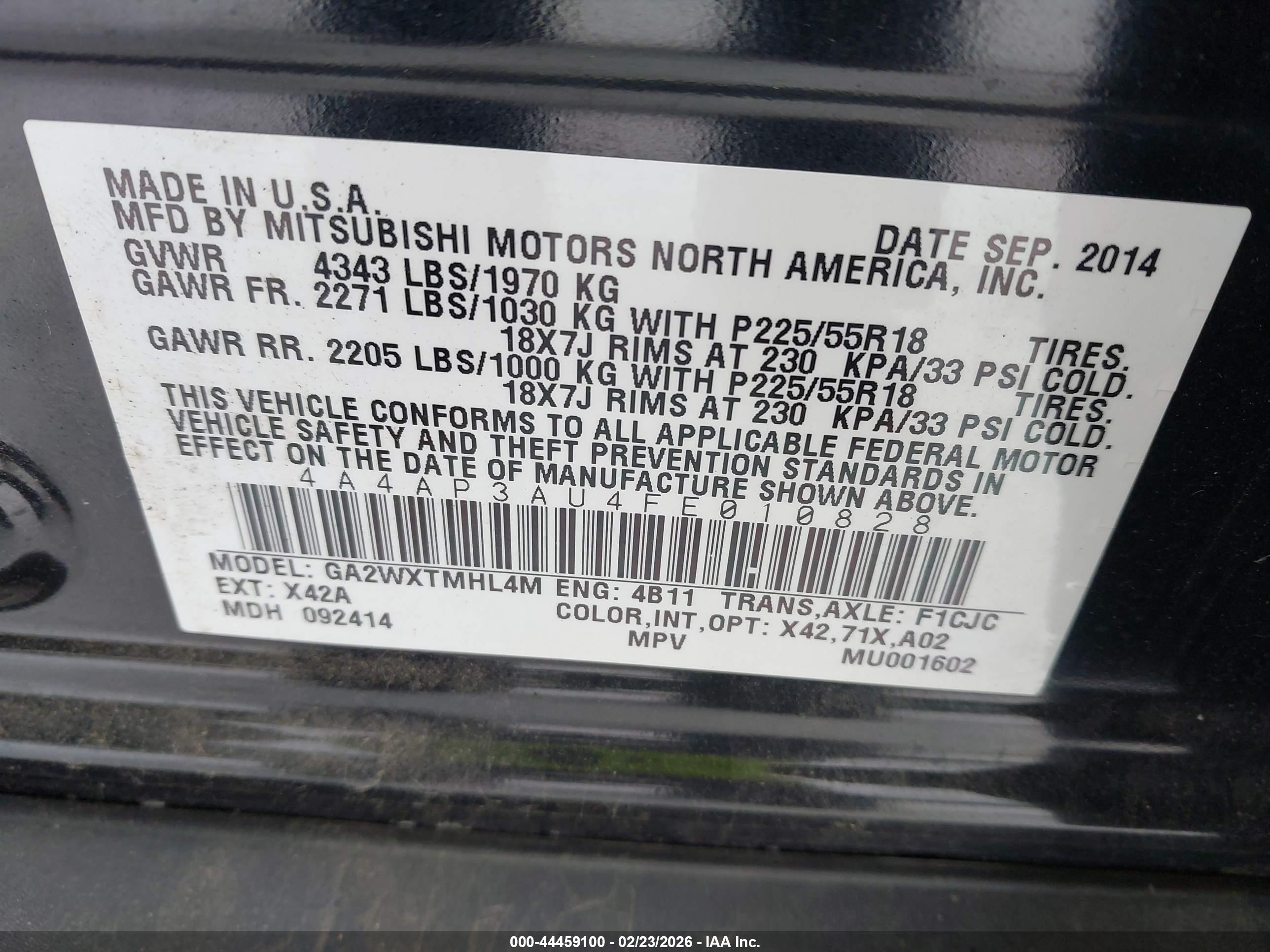 MITSUBISHI OUTLANDER image 9