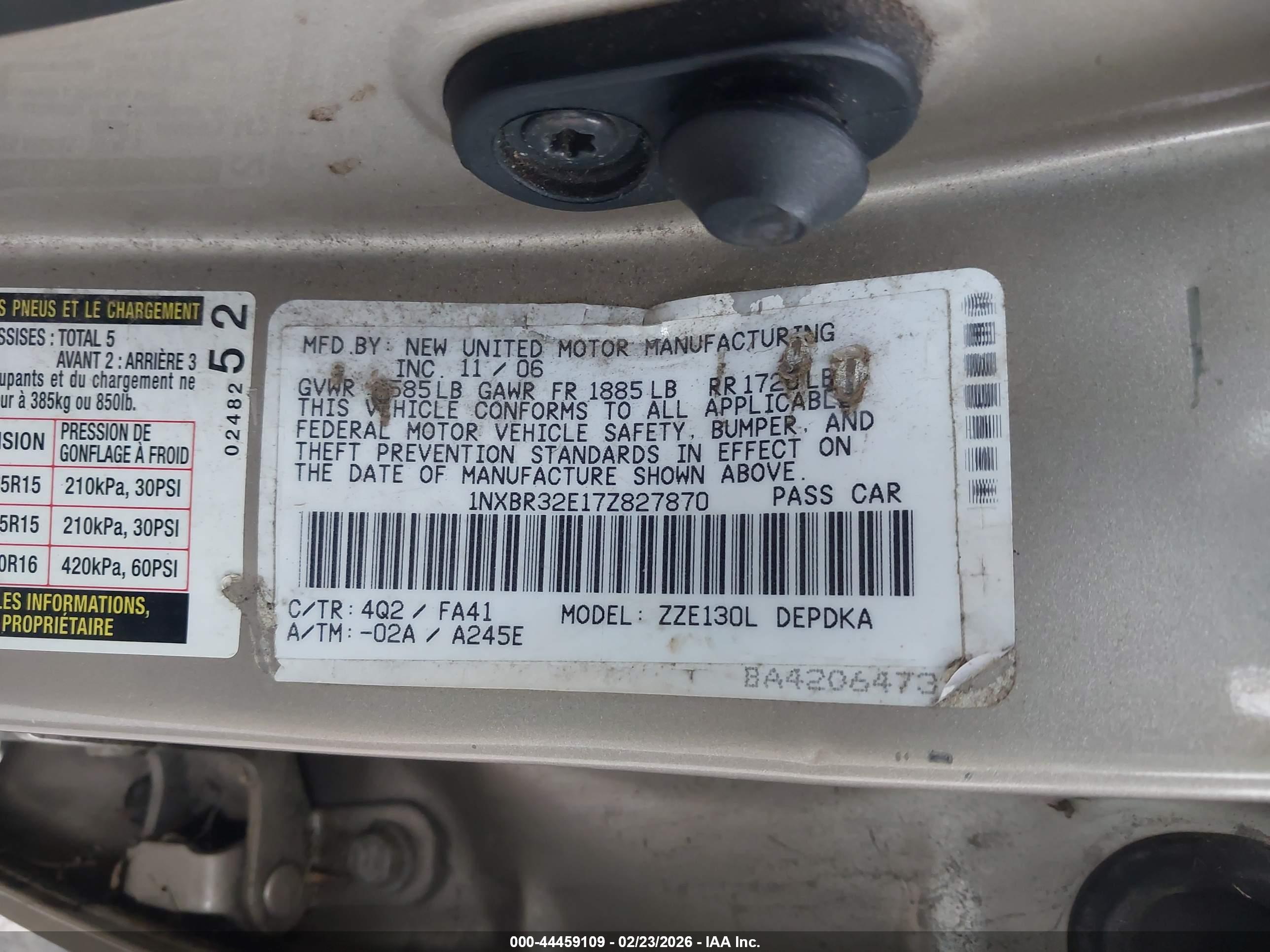 TOYOTA COROLLA image 9