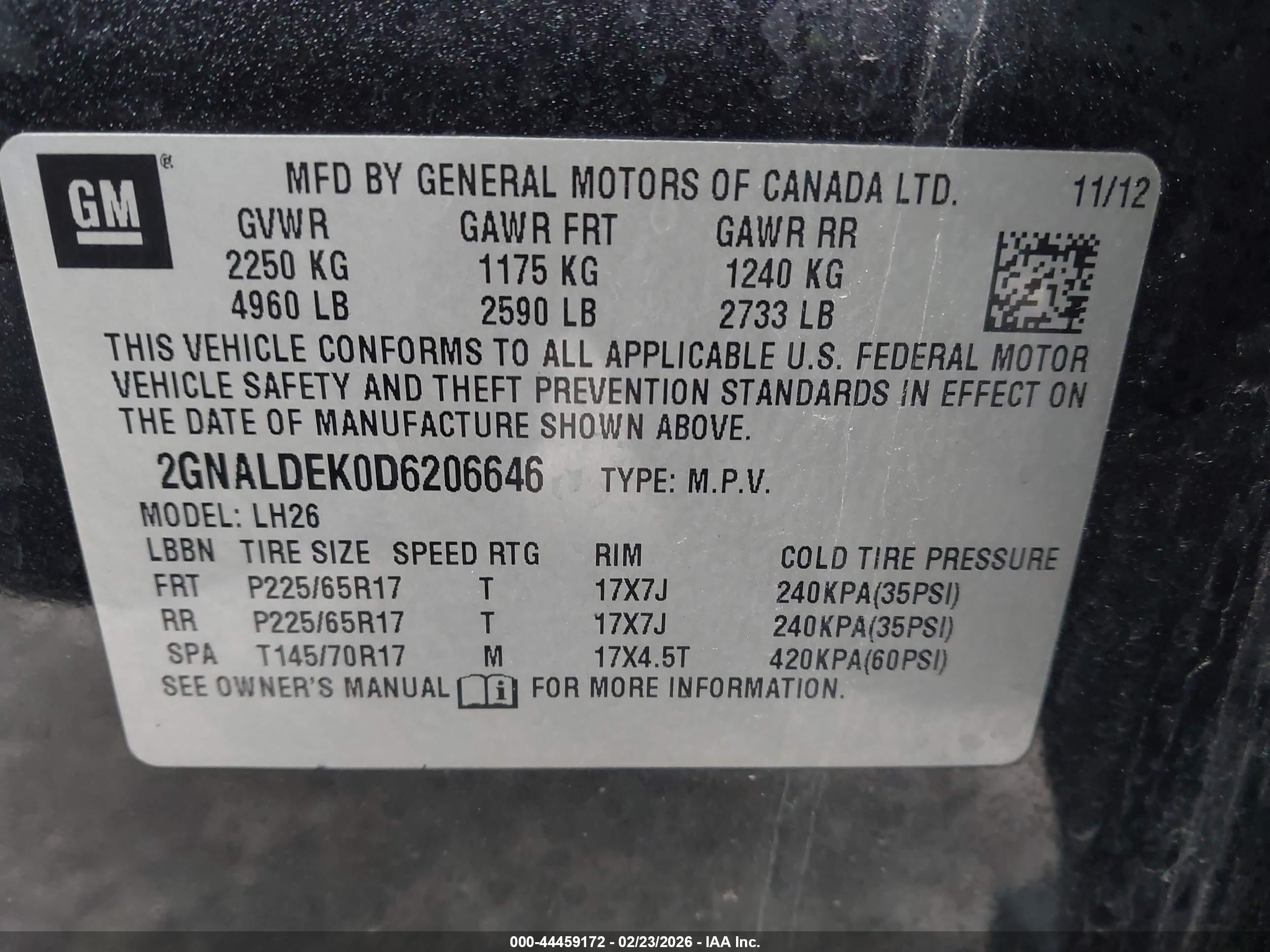 CHEVROLET EQUINOX image 9