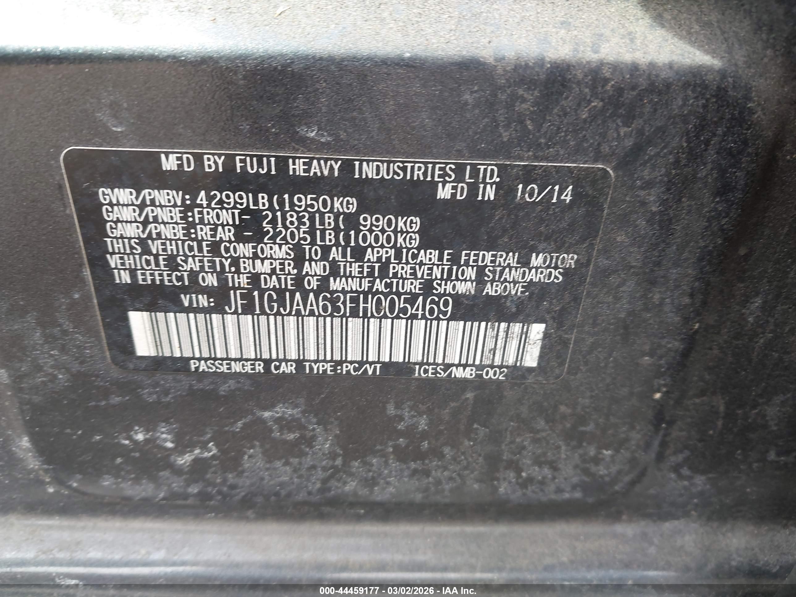 SUBARU IMPREZA image 9