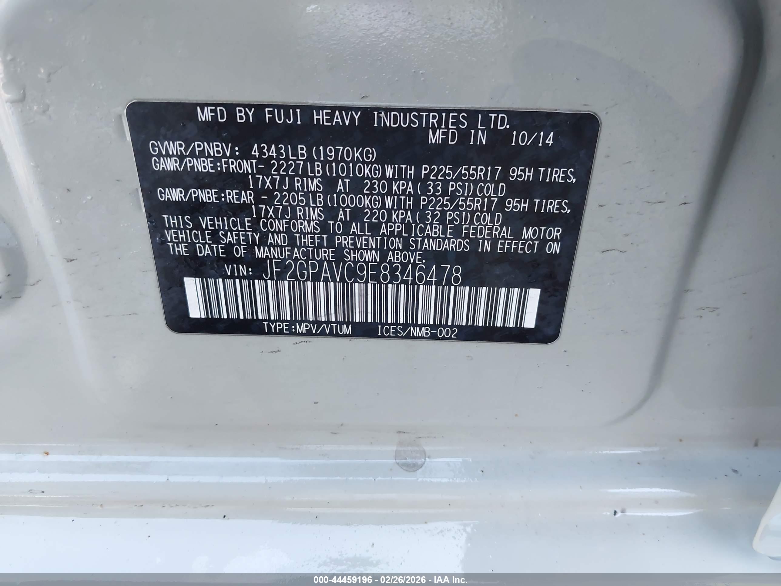 SUBARU XV image 9