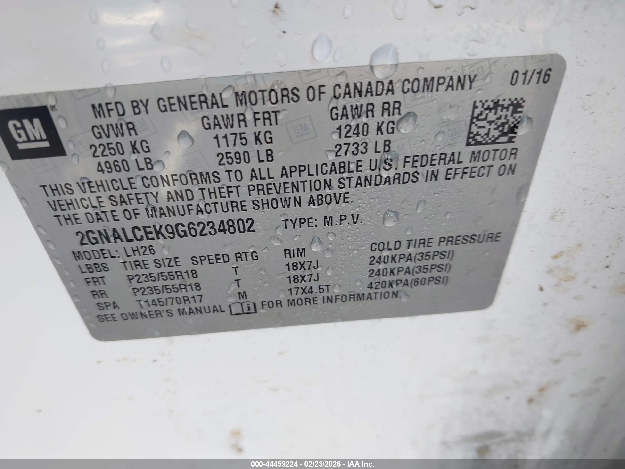 CHEVROLET EQUINOX image 9