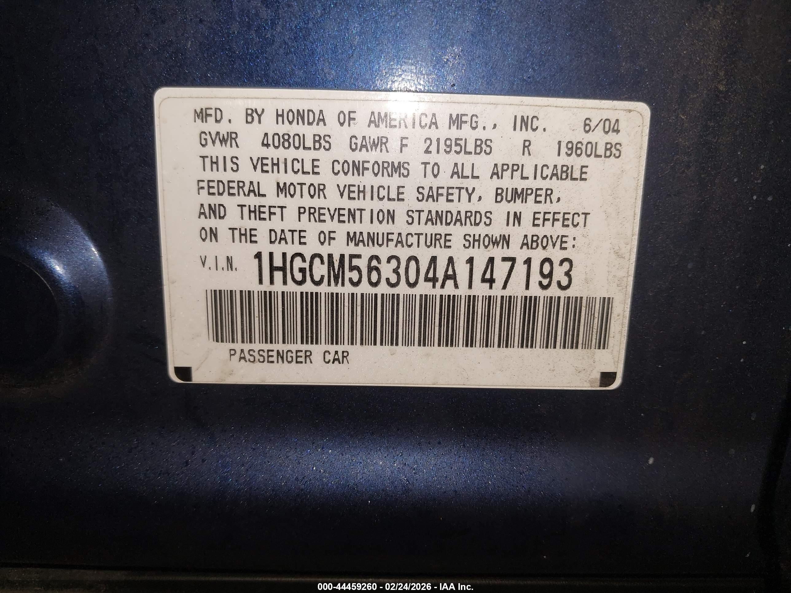 HONDA ACCORD image 9