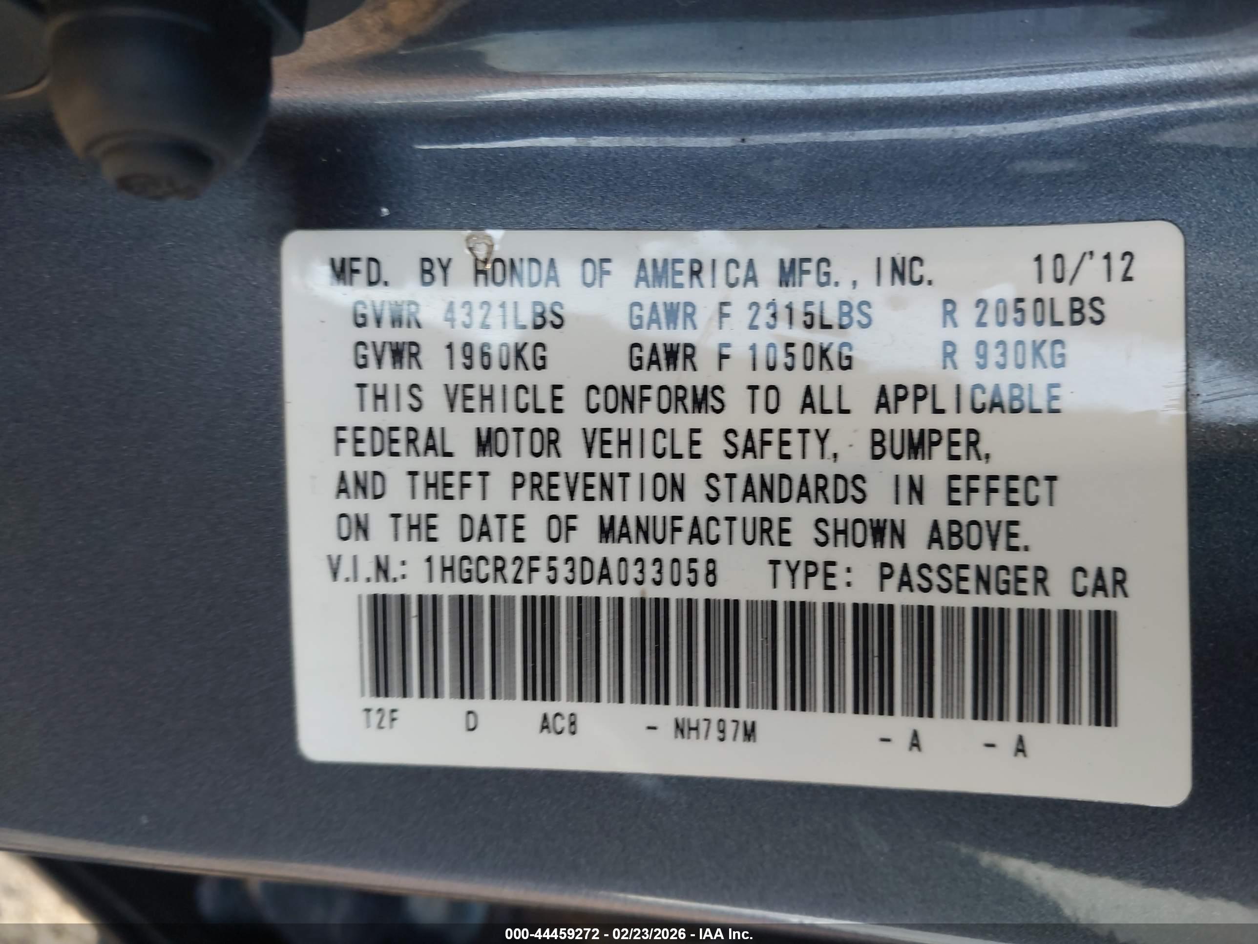 HONDA ACCORD image 9