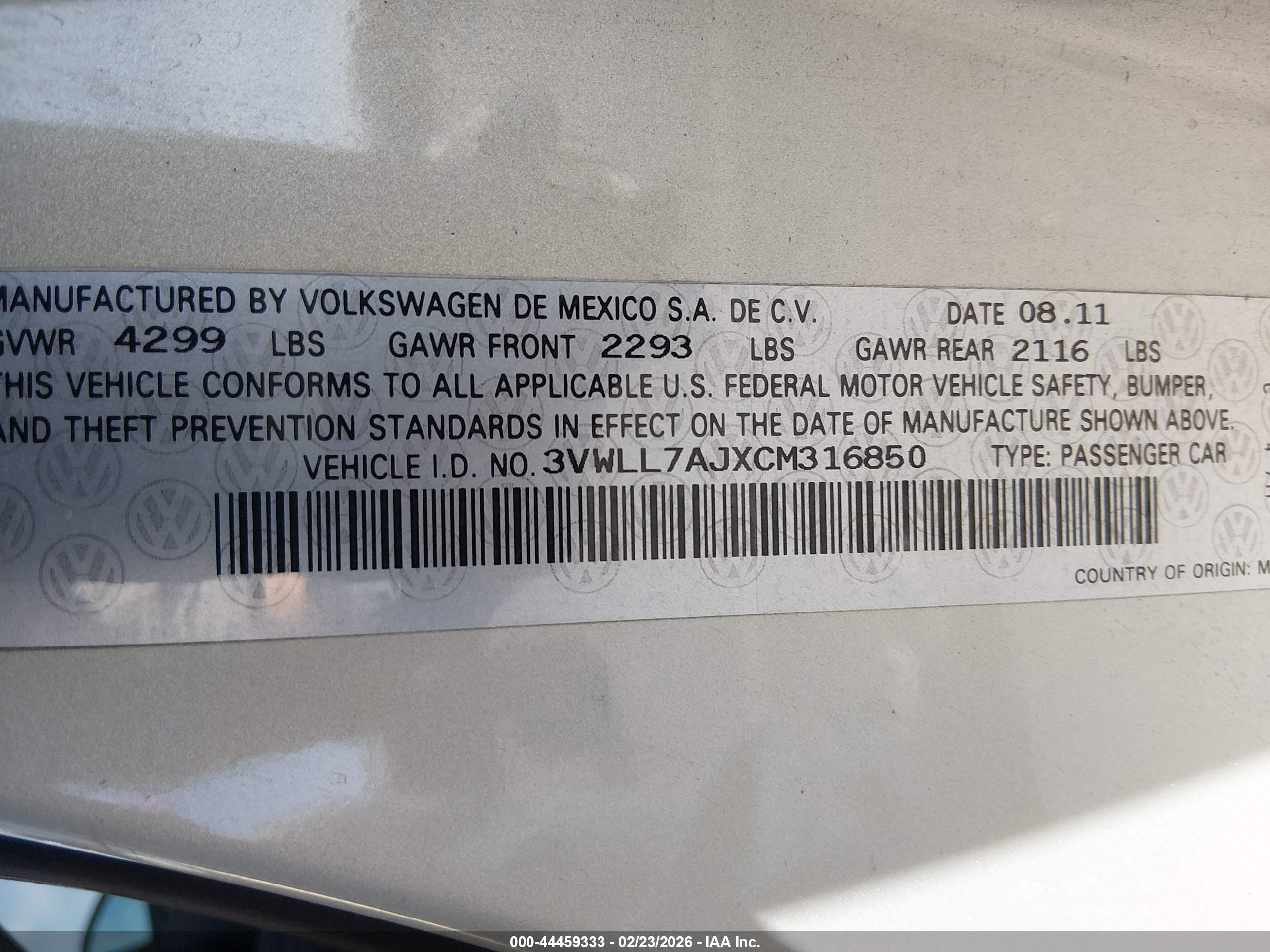 VOLKSWAGEN JETTA image 9