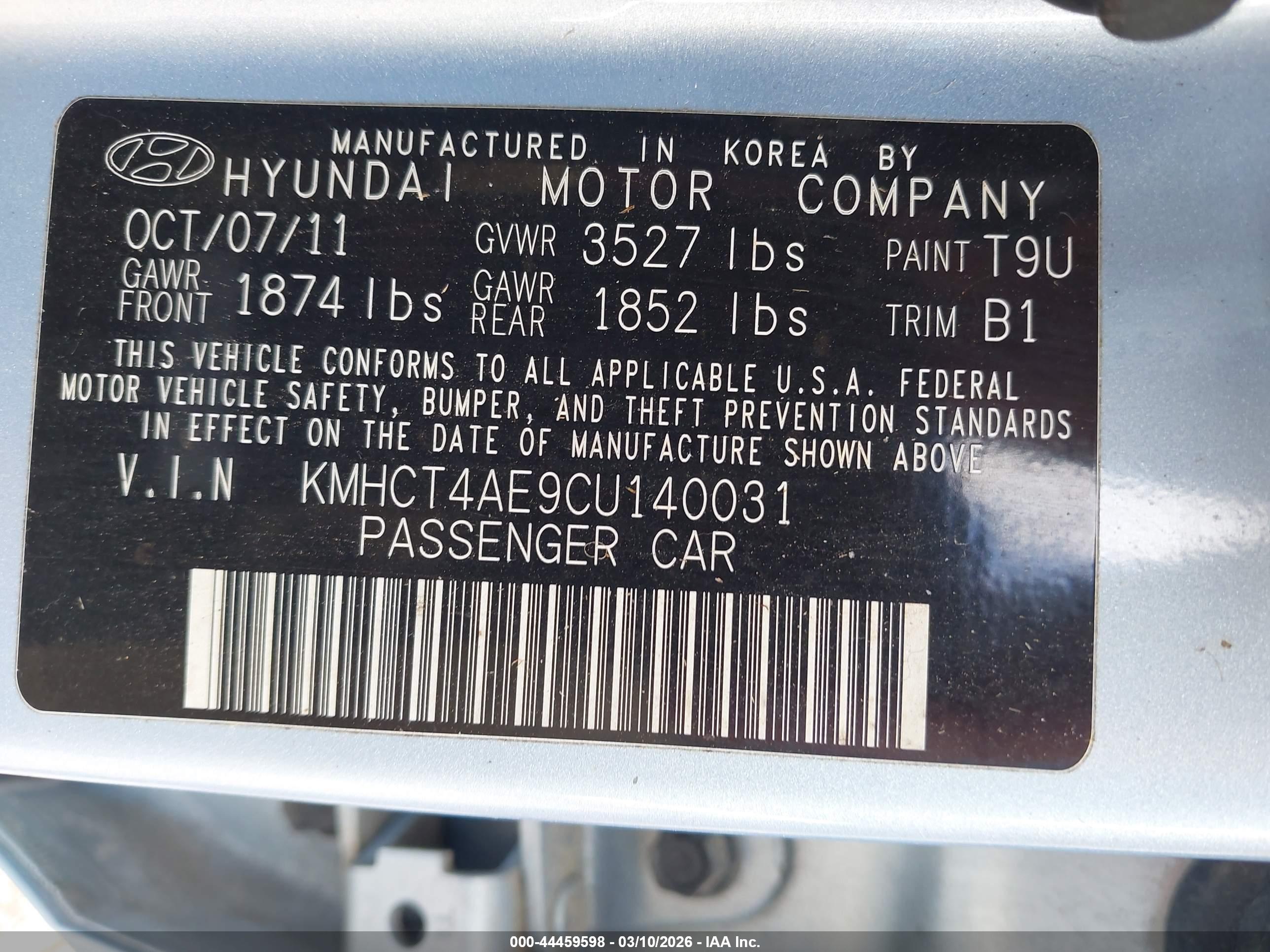 HYUNDAI ACCENT image 9