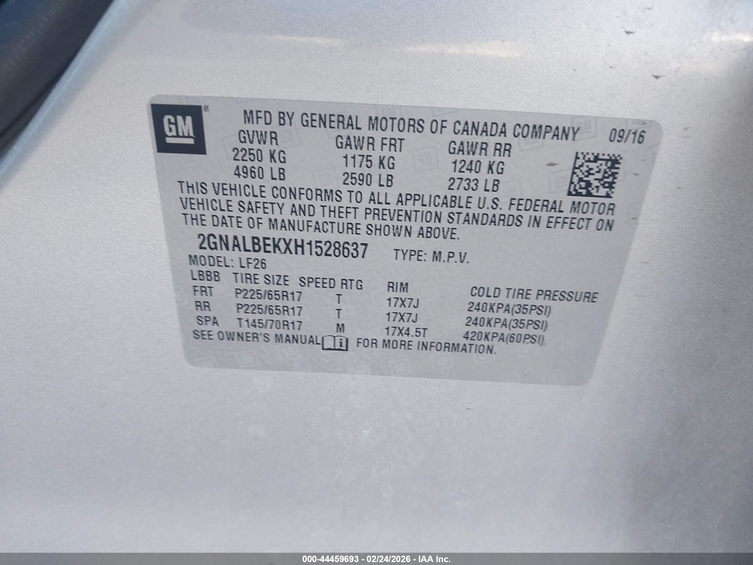 CHEVROLET EQUINOX image 9