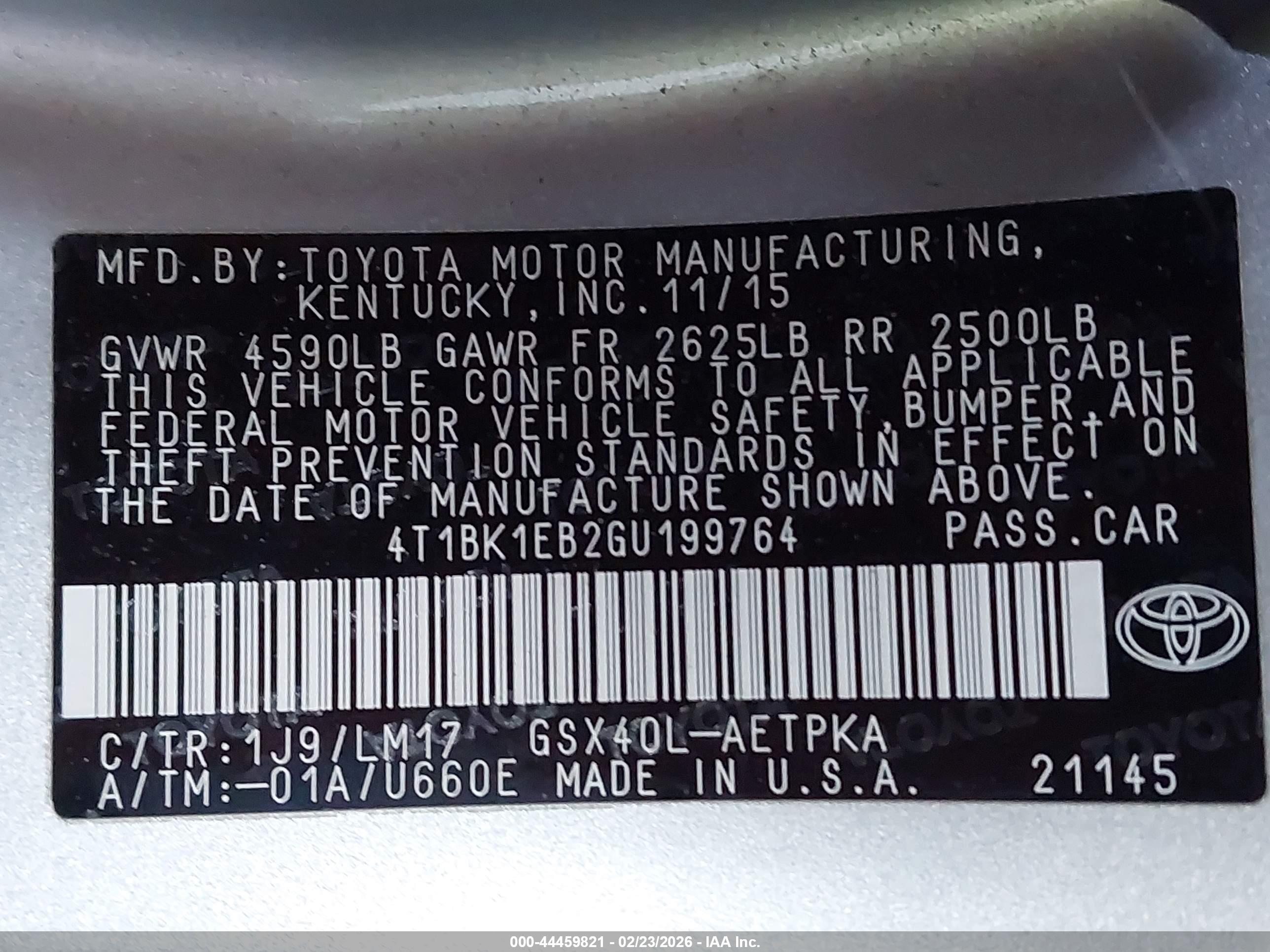 TOYOTA AVALON image 9