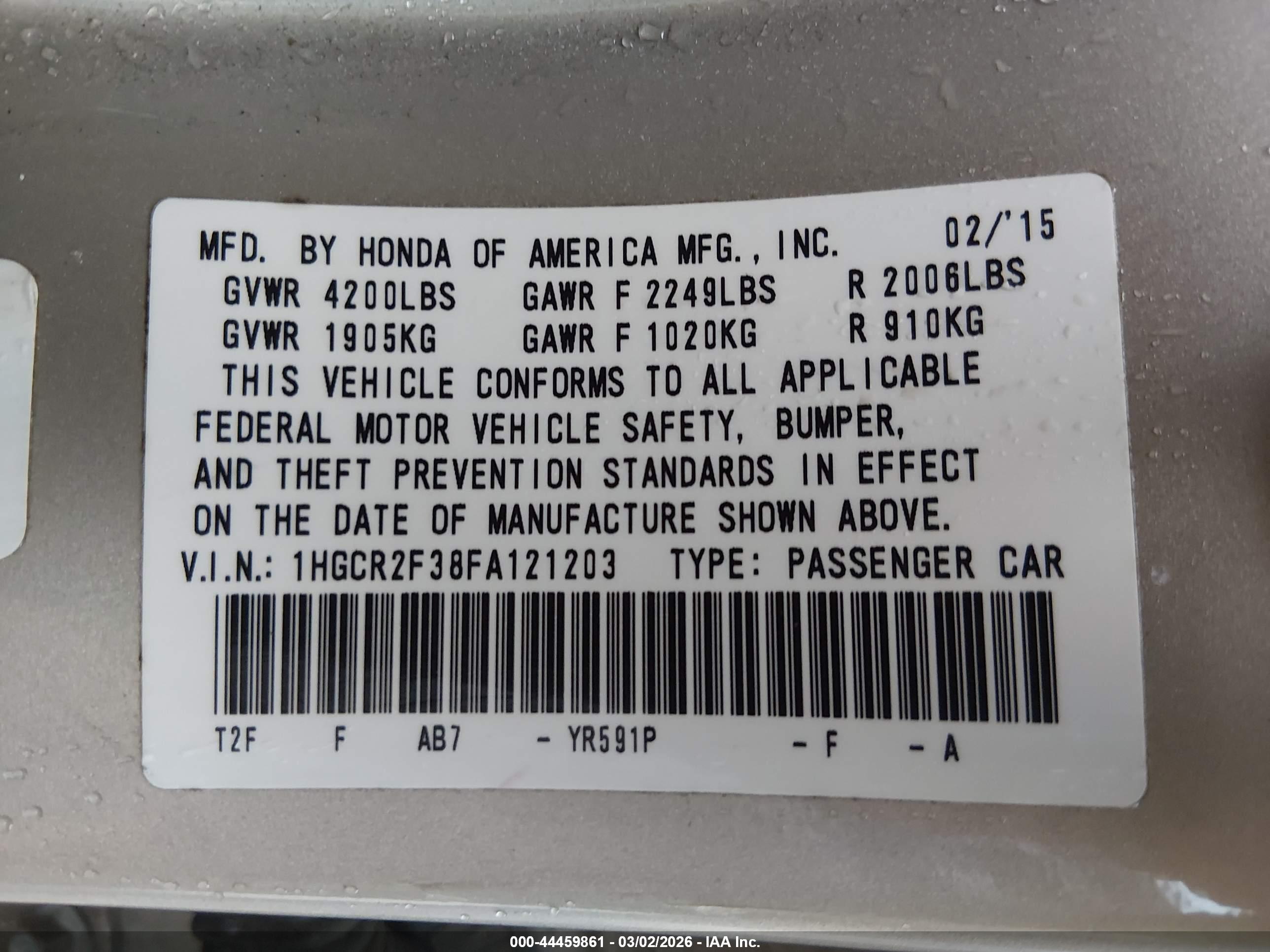 HONDA ACCORD image 9