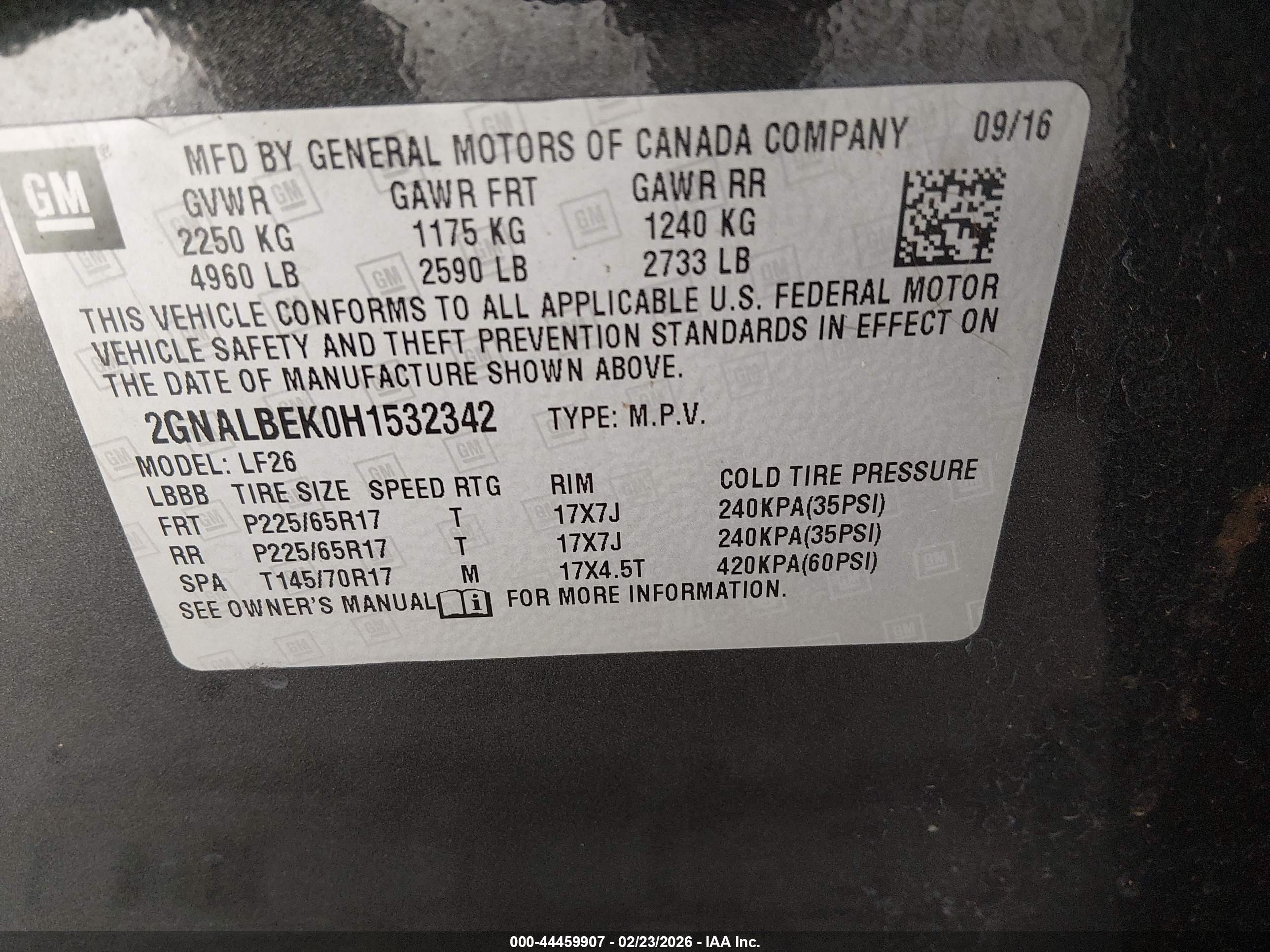 CHEVROLET EQUINOX image 9
