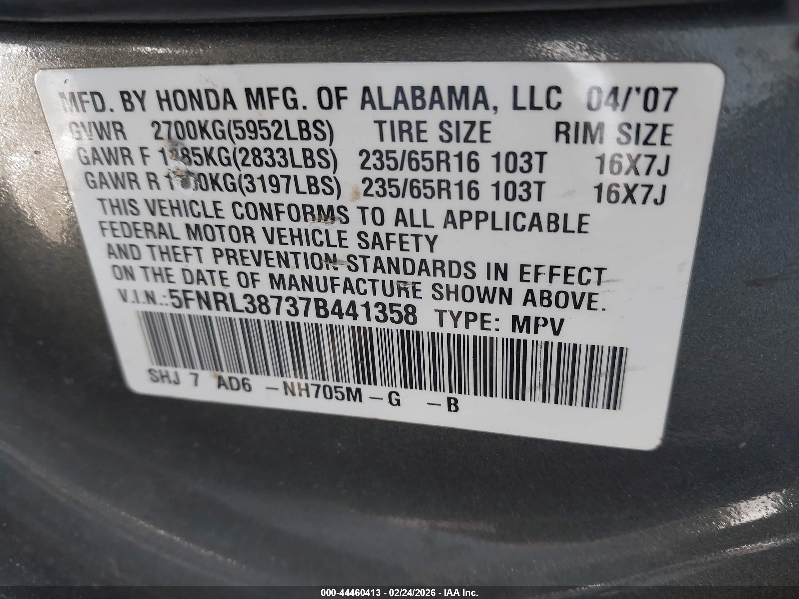 HONDA ODYSSEY image 9