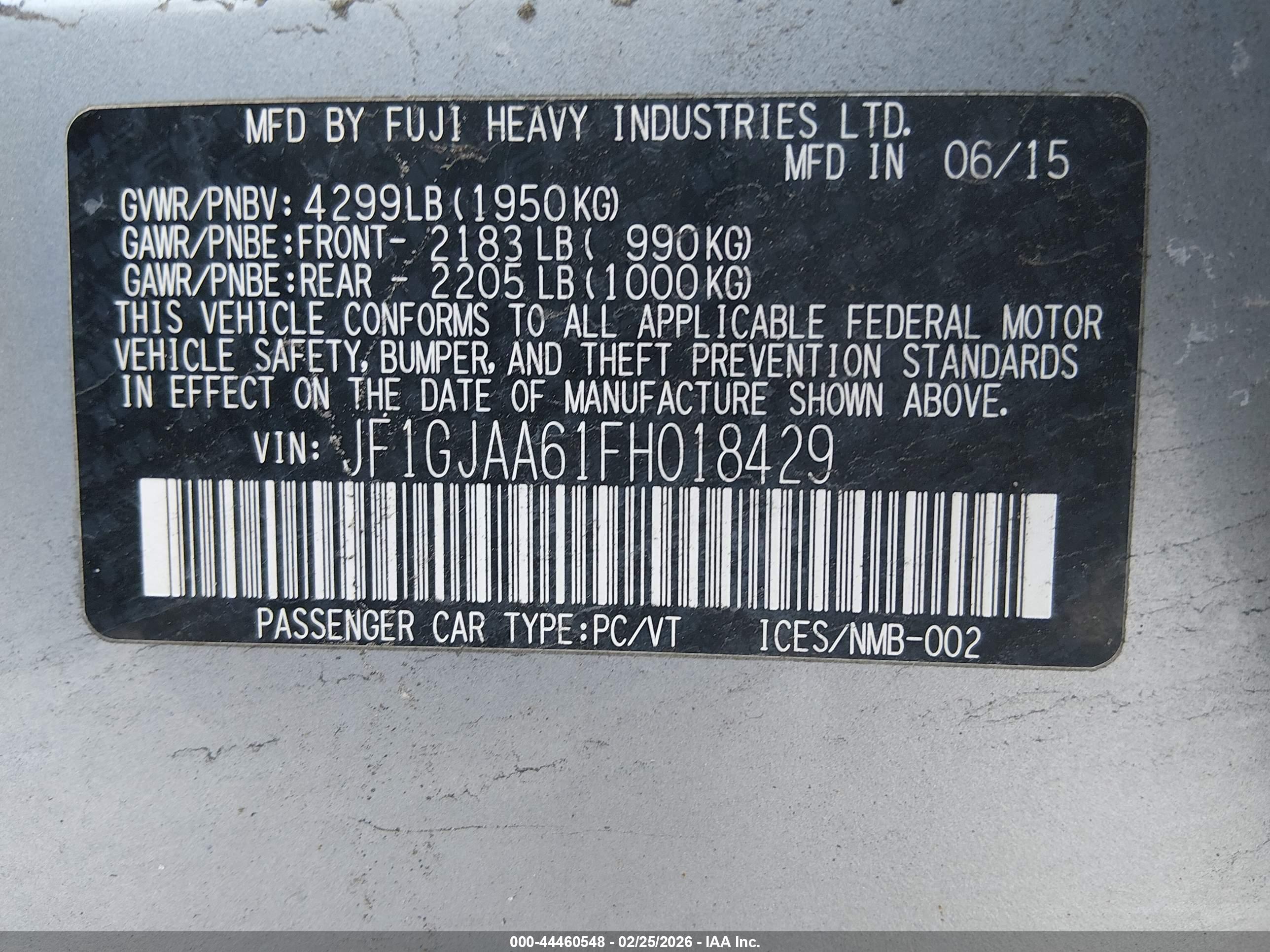 SUBARU IMPREZA image 9
